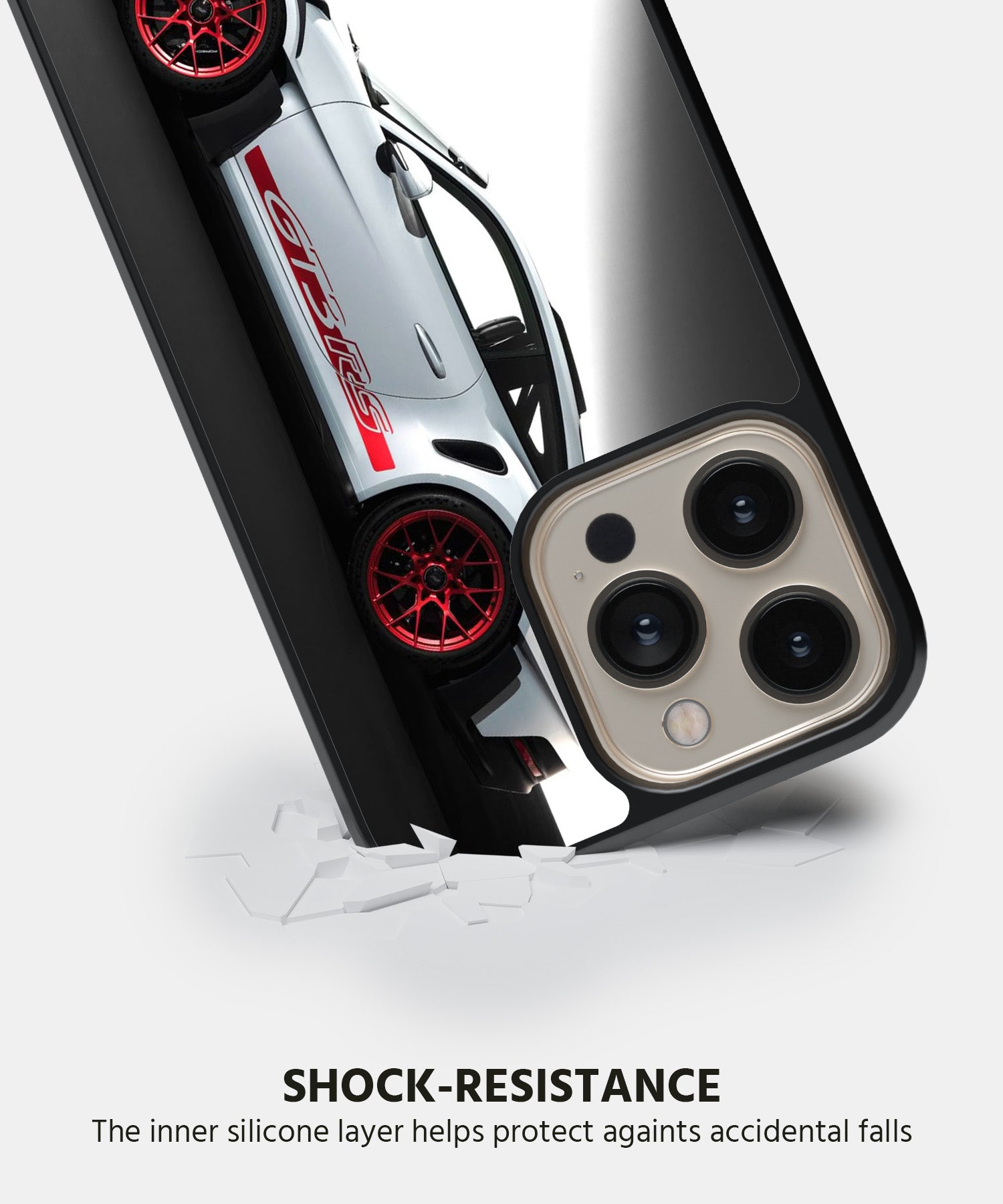 Sports Car  (White GT3 RS) Mobile Back Cover