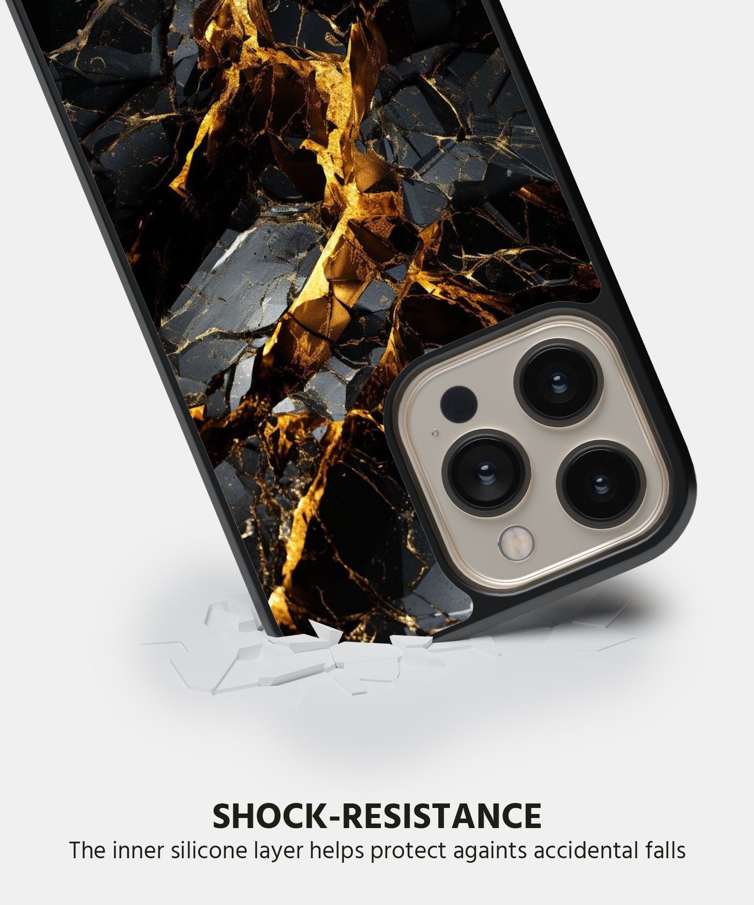 Black Marbel Mobile Back Cover