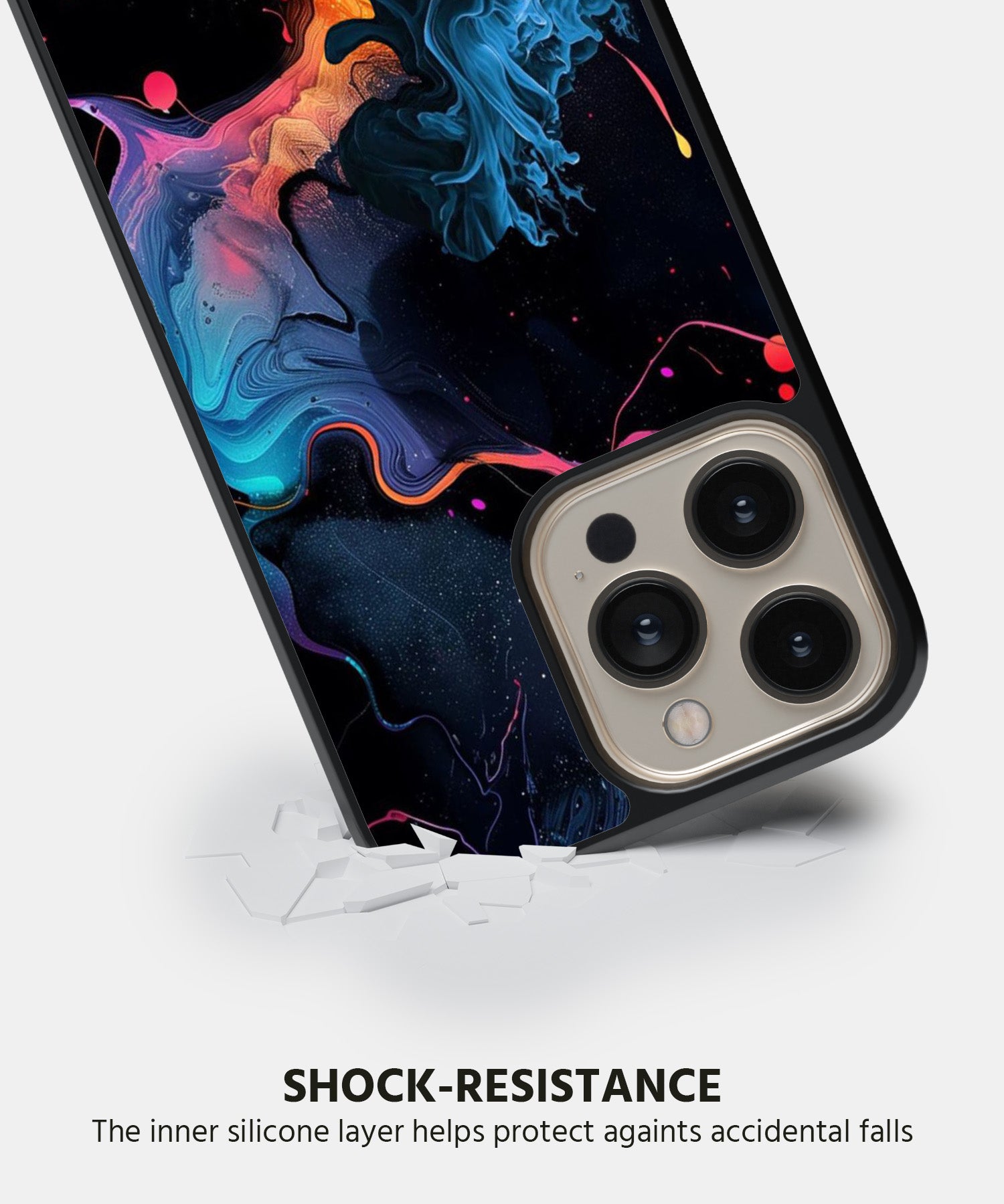 Rainbow Marbel Mobile Back Cover