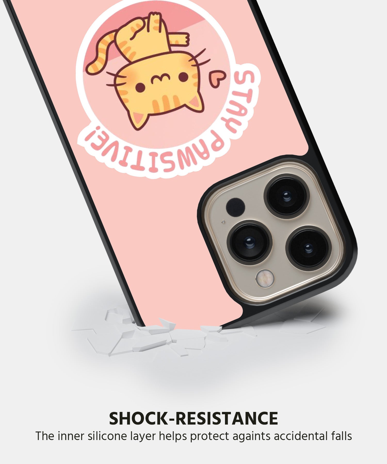 Stay Pawsitive! Mobile Back Cover