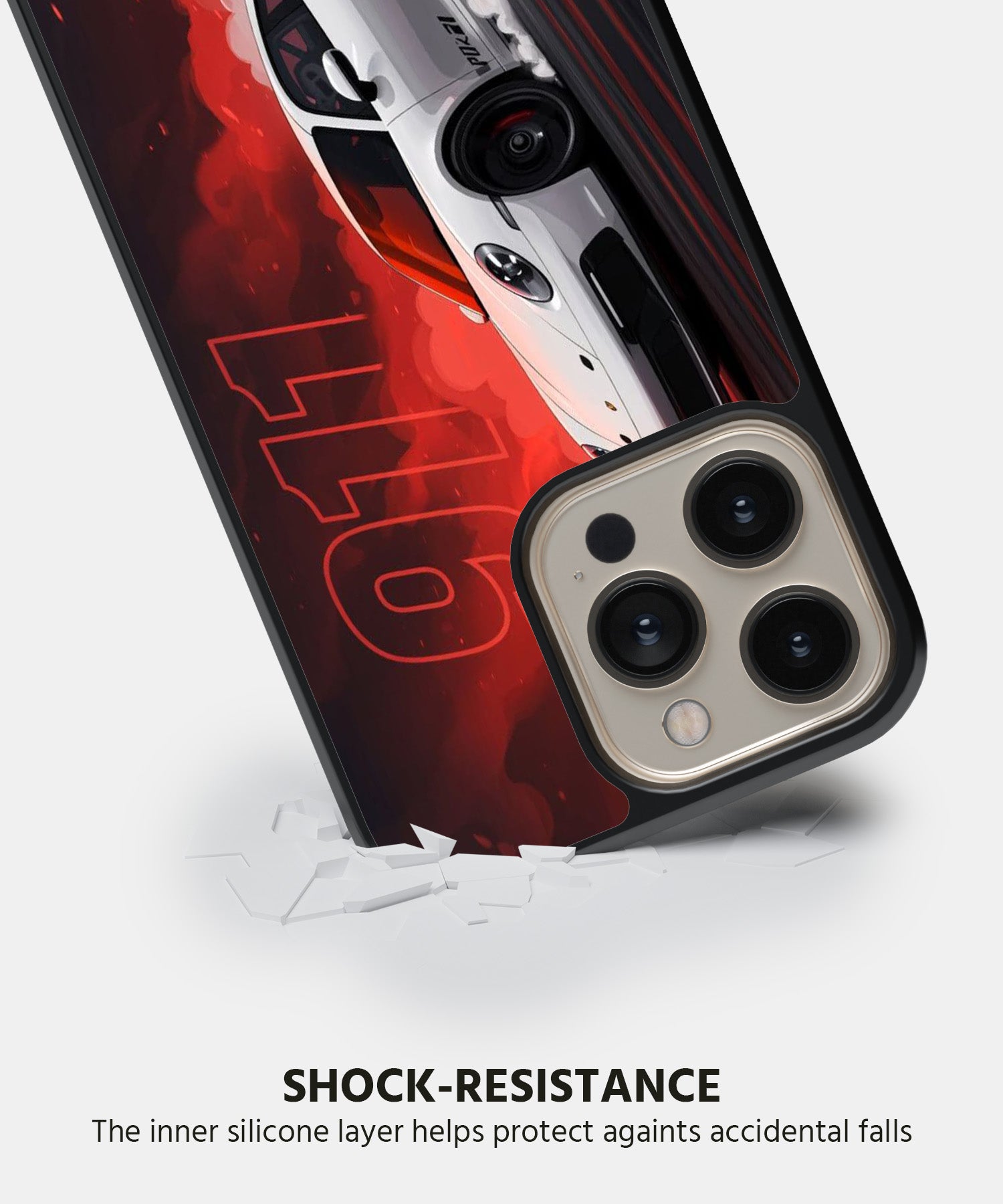 Sports Car  (White 911) Mobile Back Cover