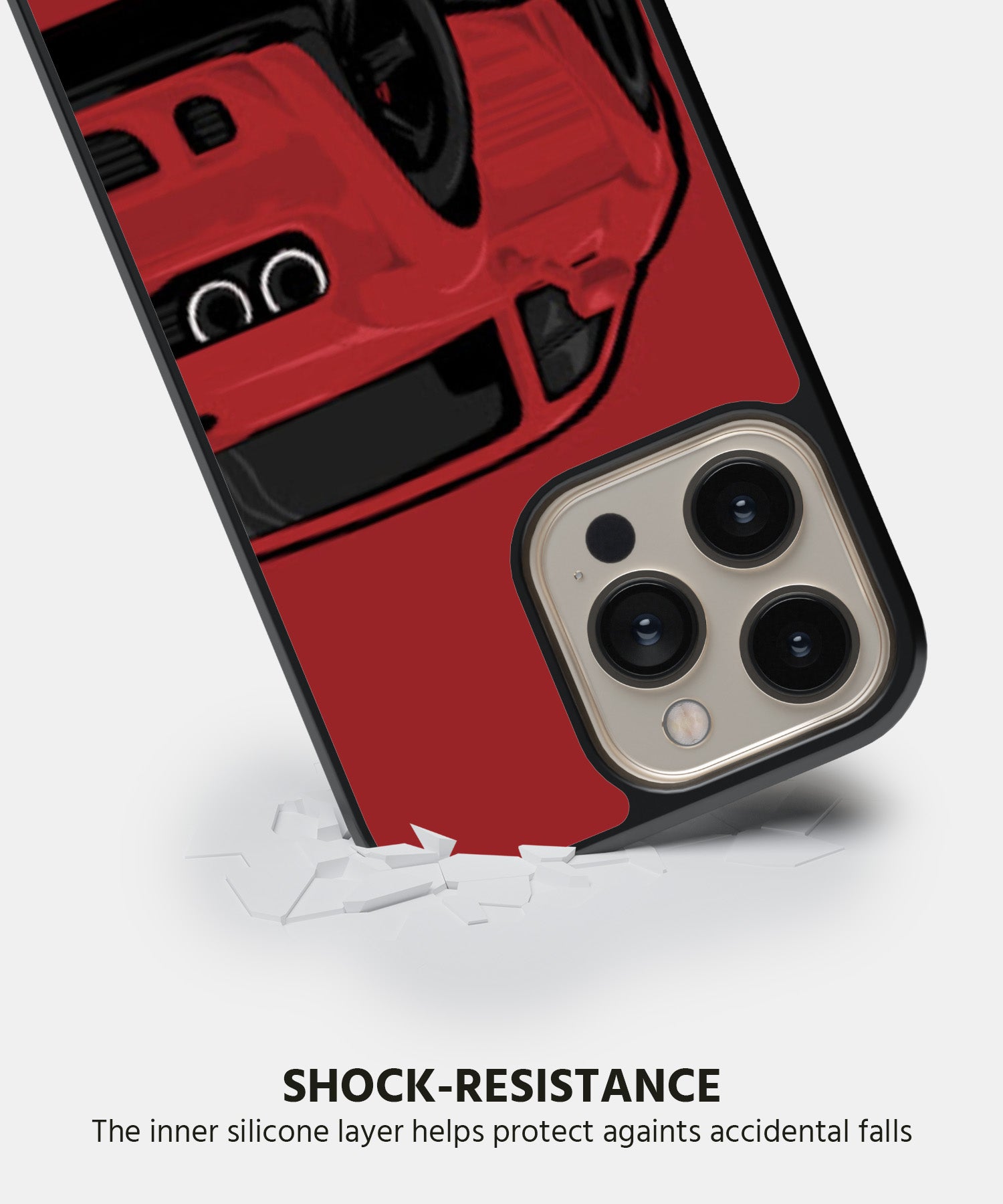 Sleek Red Sports Car Designer Mobile Back Cover