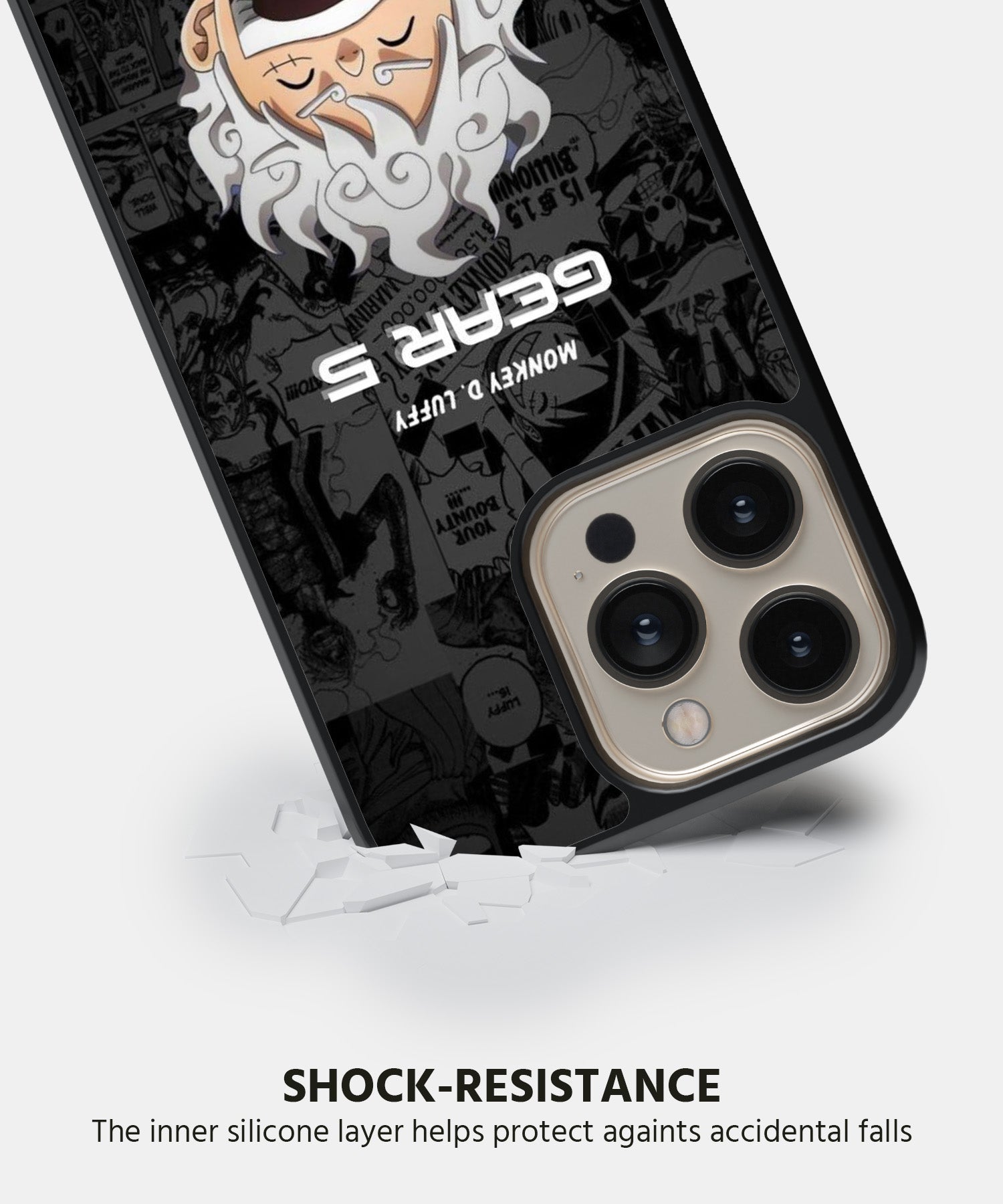 One Piece  (Luffy Gear 5 Black) Mobile Back Cover