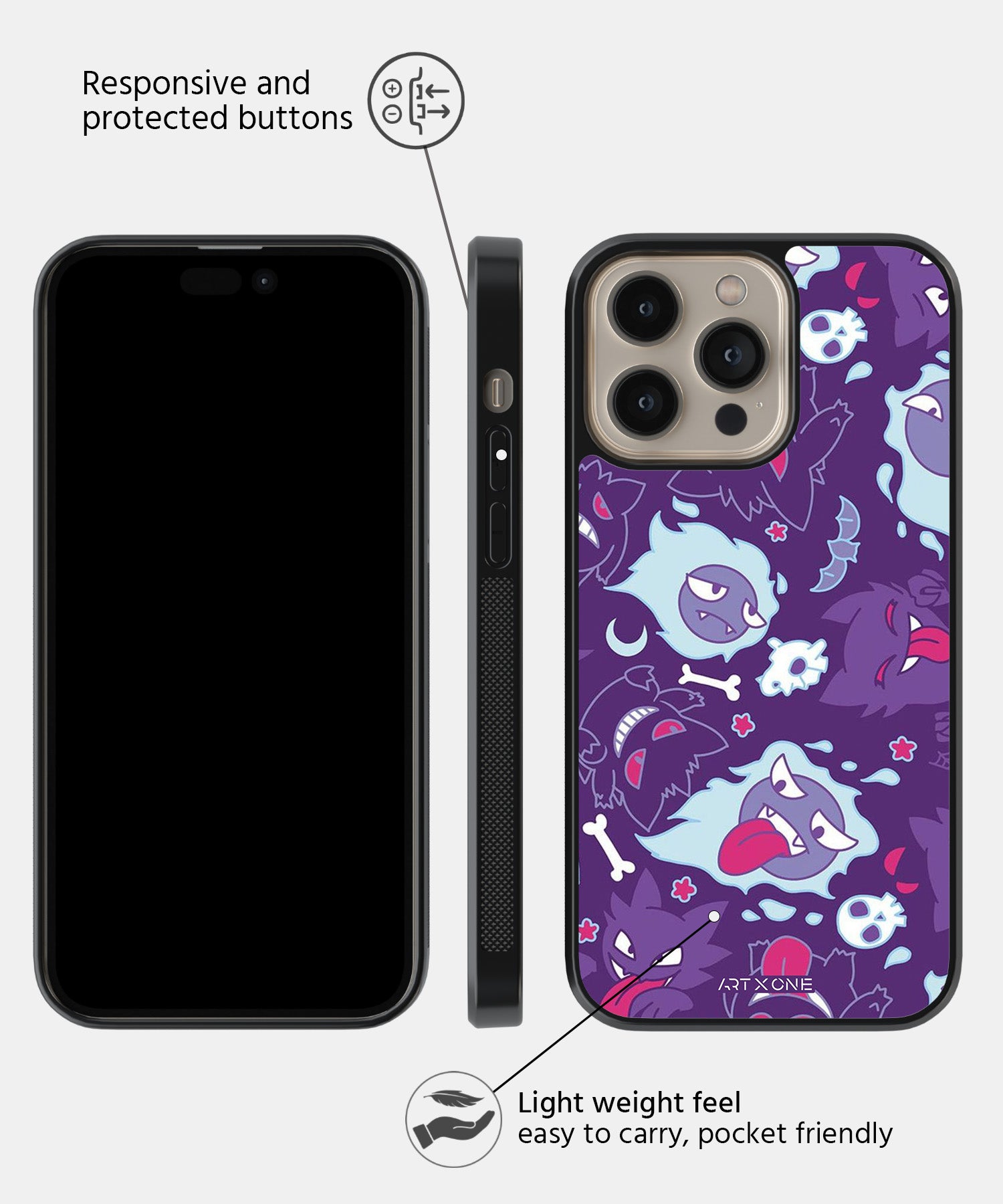 Cartoon (Gostly Gengar) Mobile Back Cover