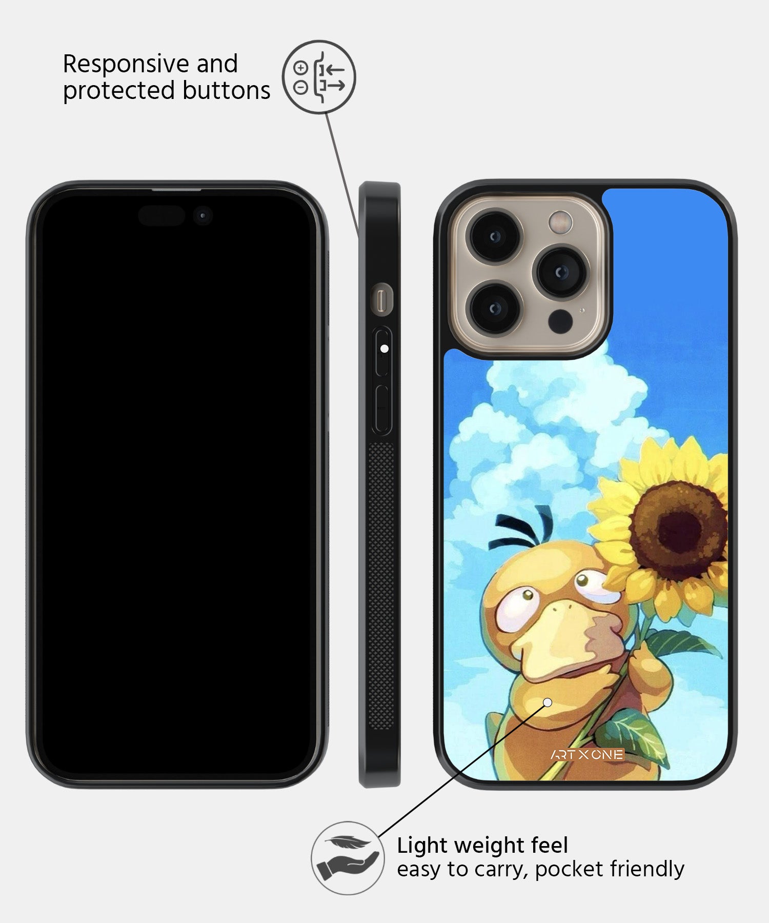 Cartoon (Psyduck) Mobile Back Cover
