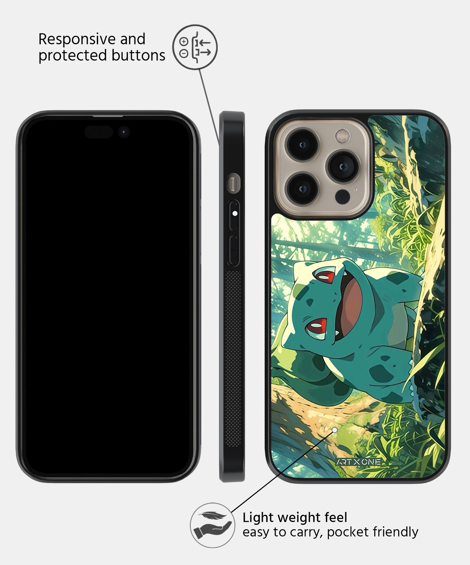 Cartoon (Bulbasaur) Mobile Back Cover