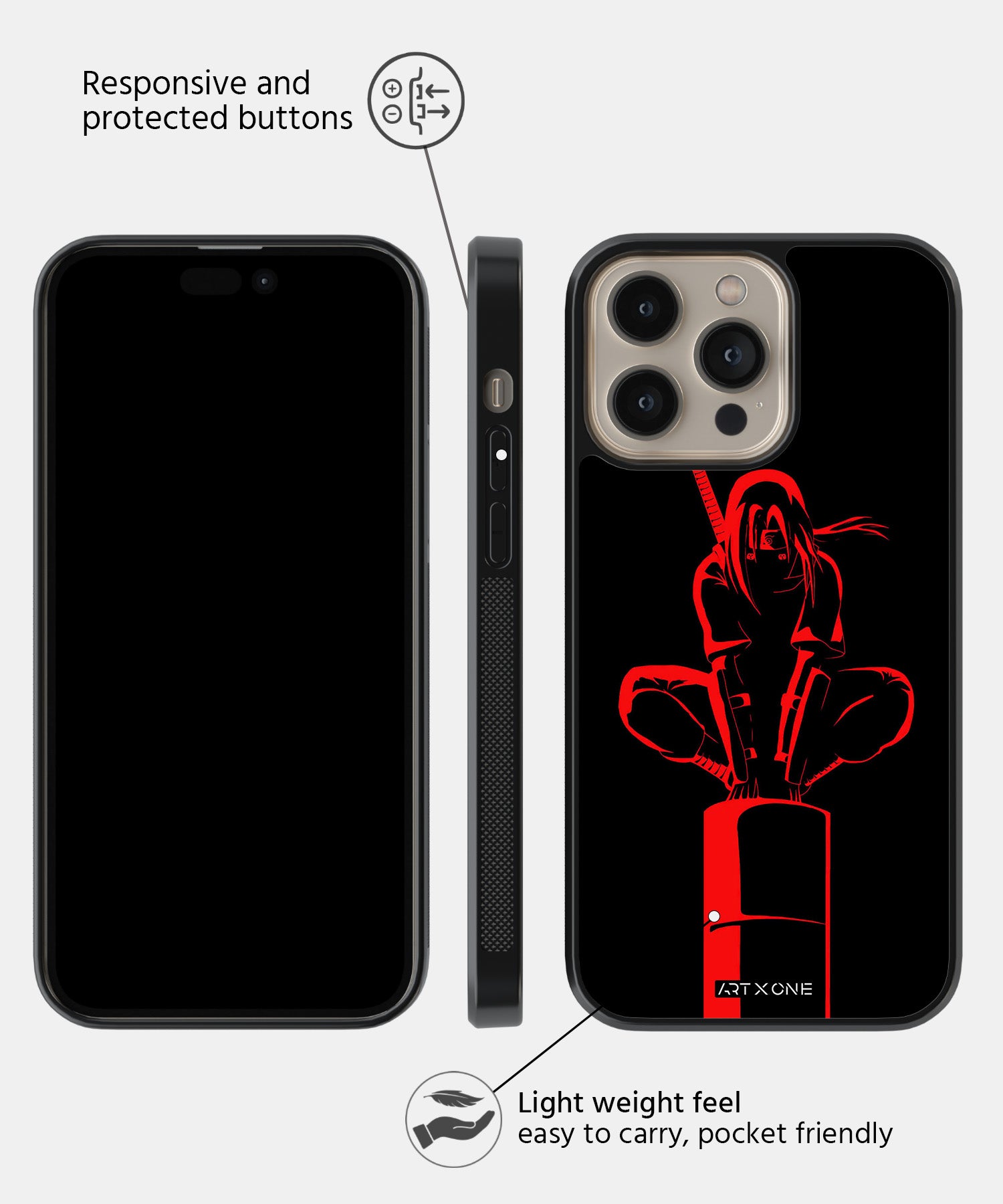 Itachi Uchiha Mobile Back Cover