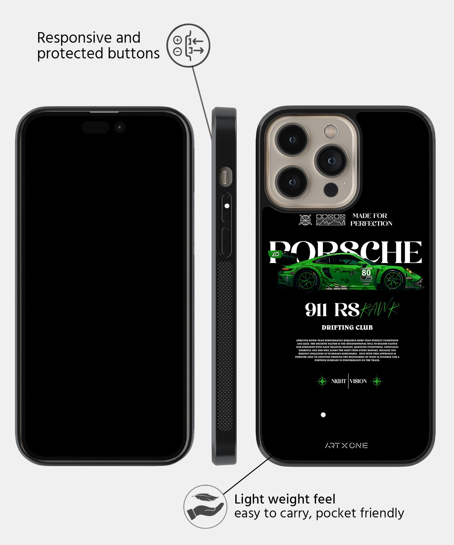 Sports Car  (Porsche Drifiting Club) Mobile Back Cover
