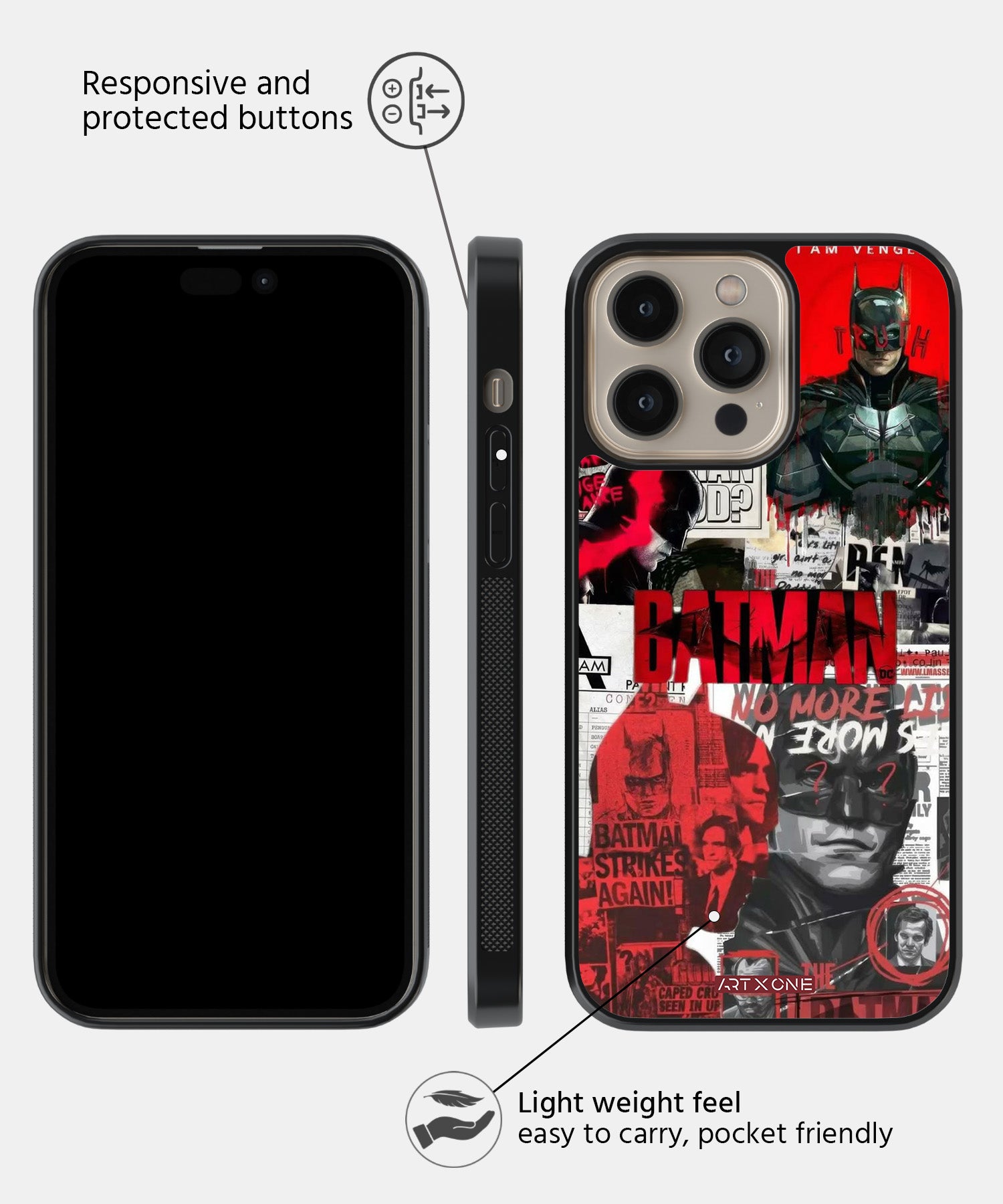 DC (No More Lies) Mobile Back Cover