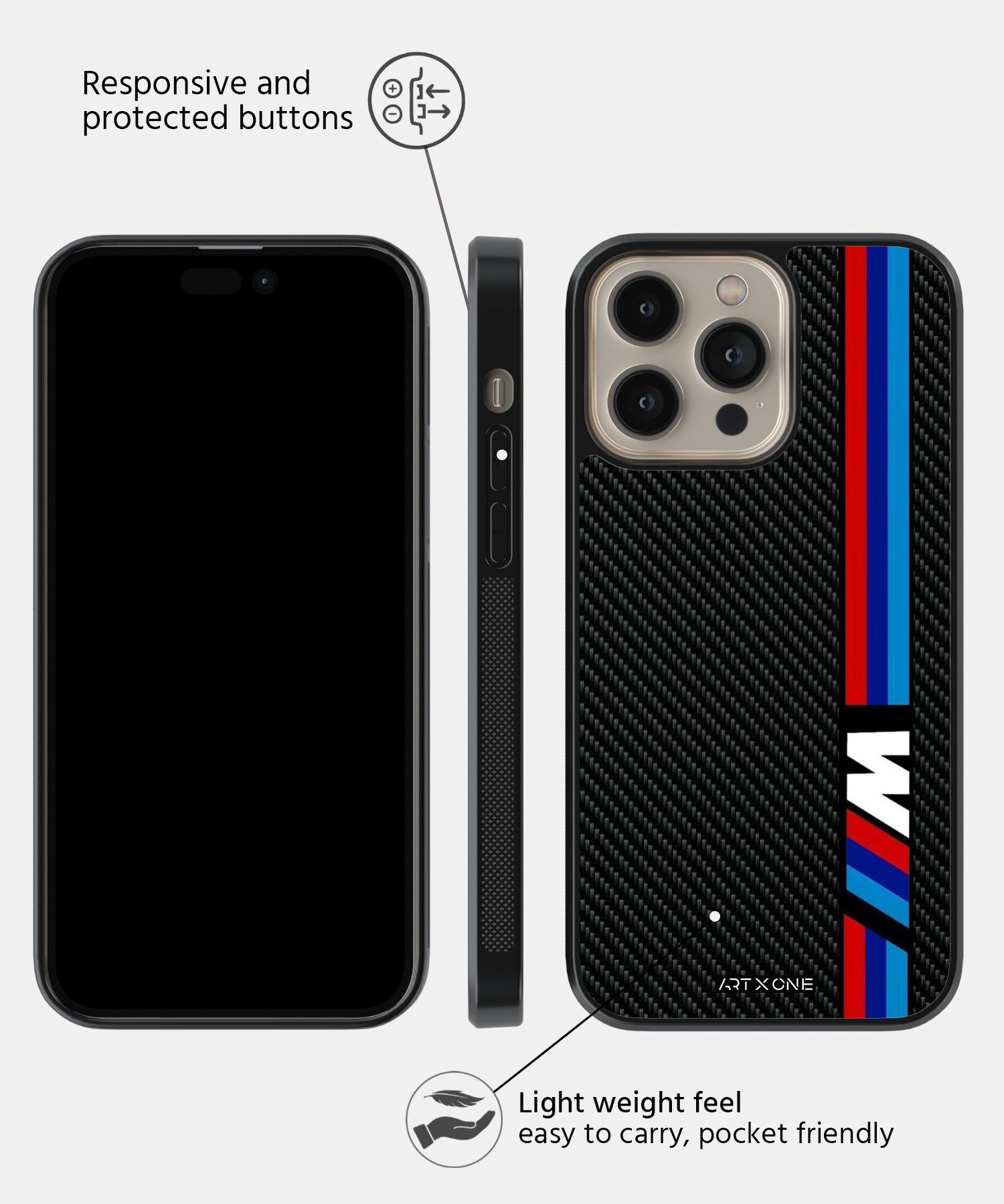 BMW Carbon Mobile Back Cover