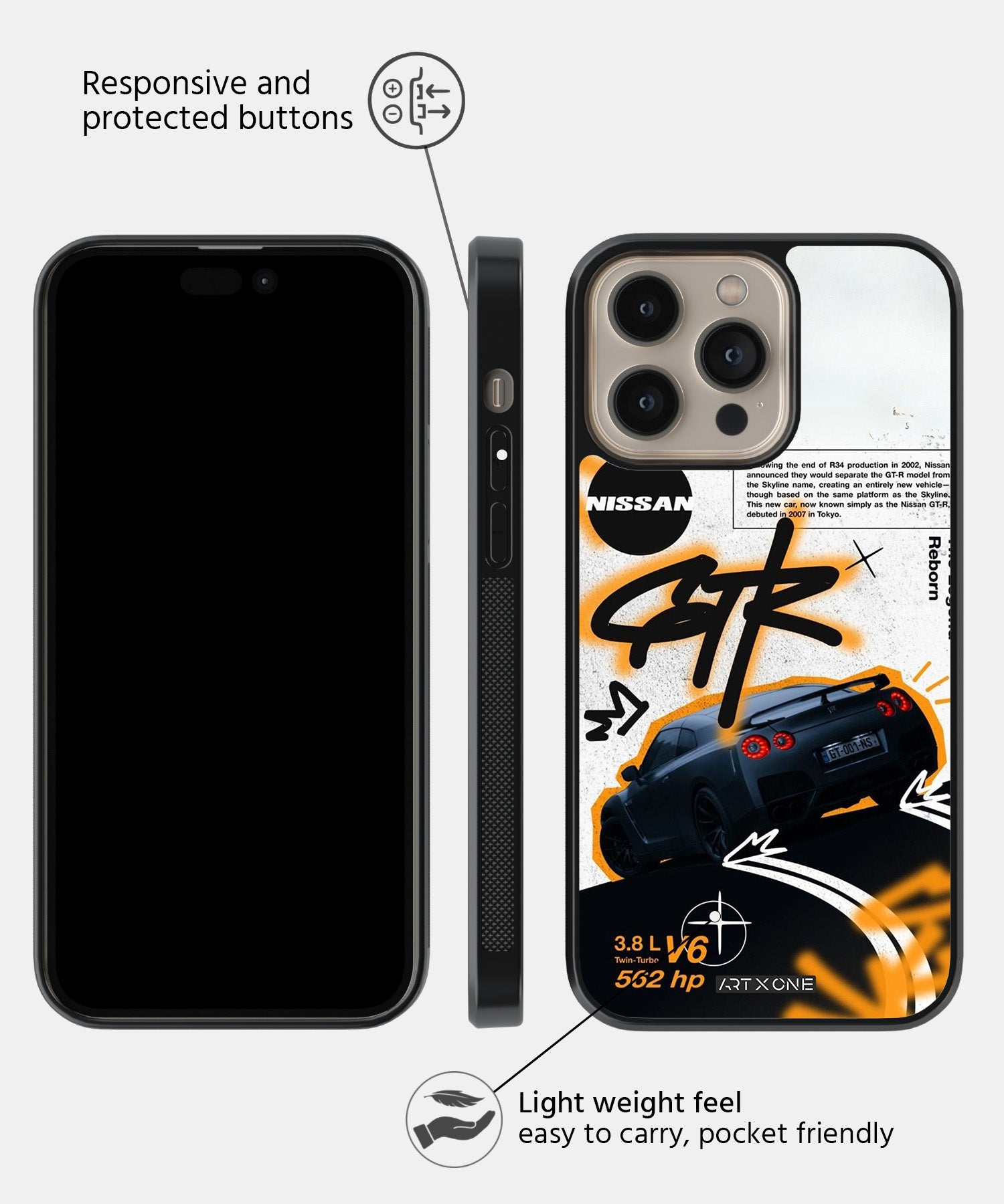 Sports Car  (Nissan GTR) Mobile Back Cover
