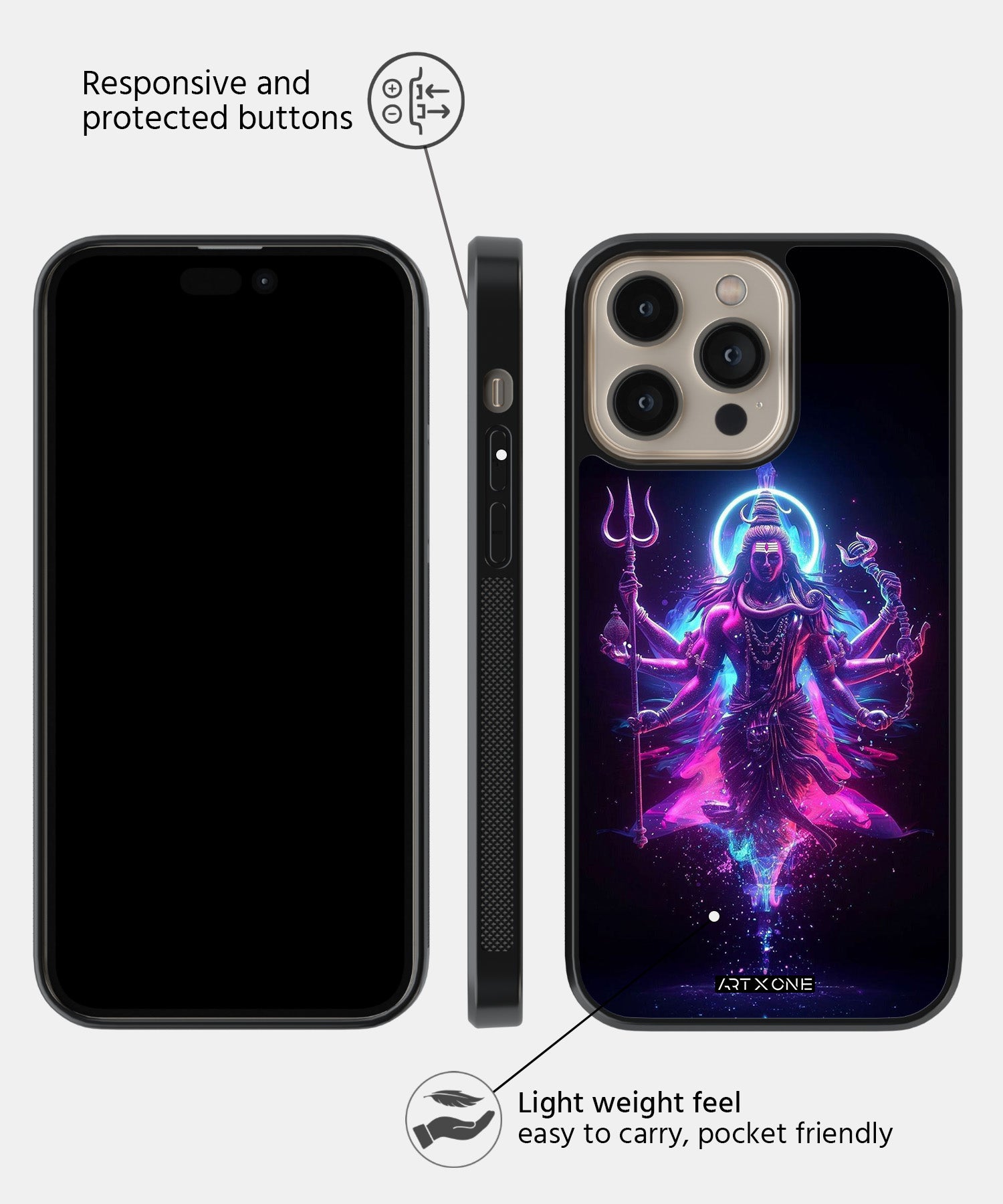 Hindu Gods (Shivji Maharaj) Mobile Back Cover