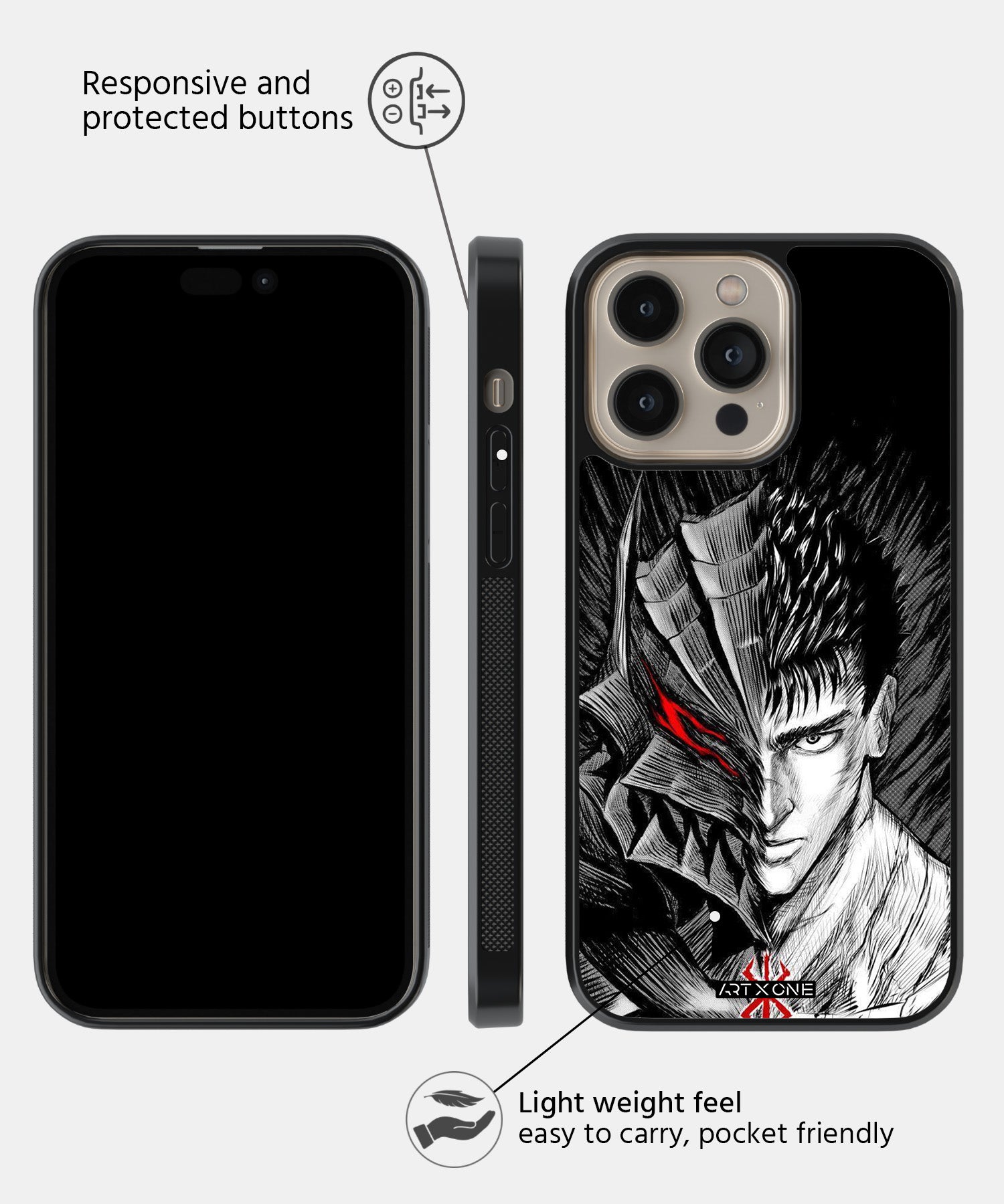 Berserk  (Guts) Mobile Back Cover