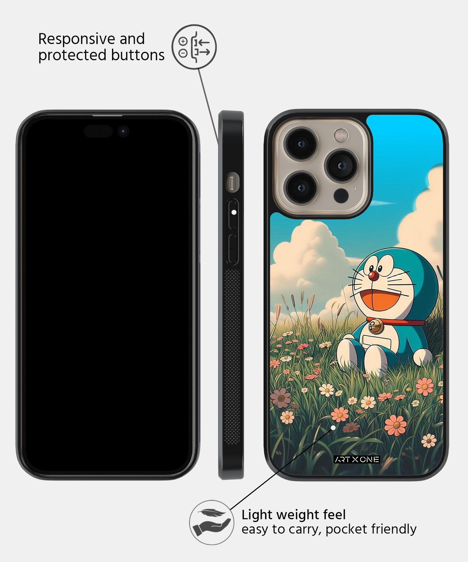Cartoon (Happy Doreamon) Mobile Back Cover