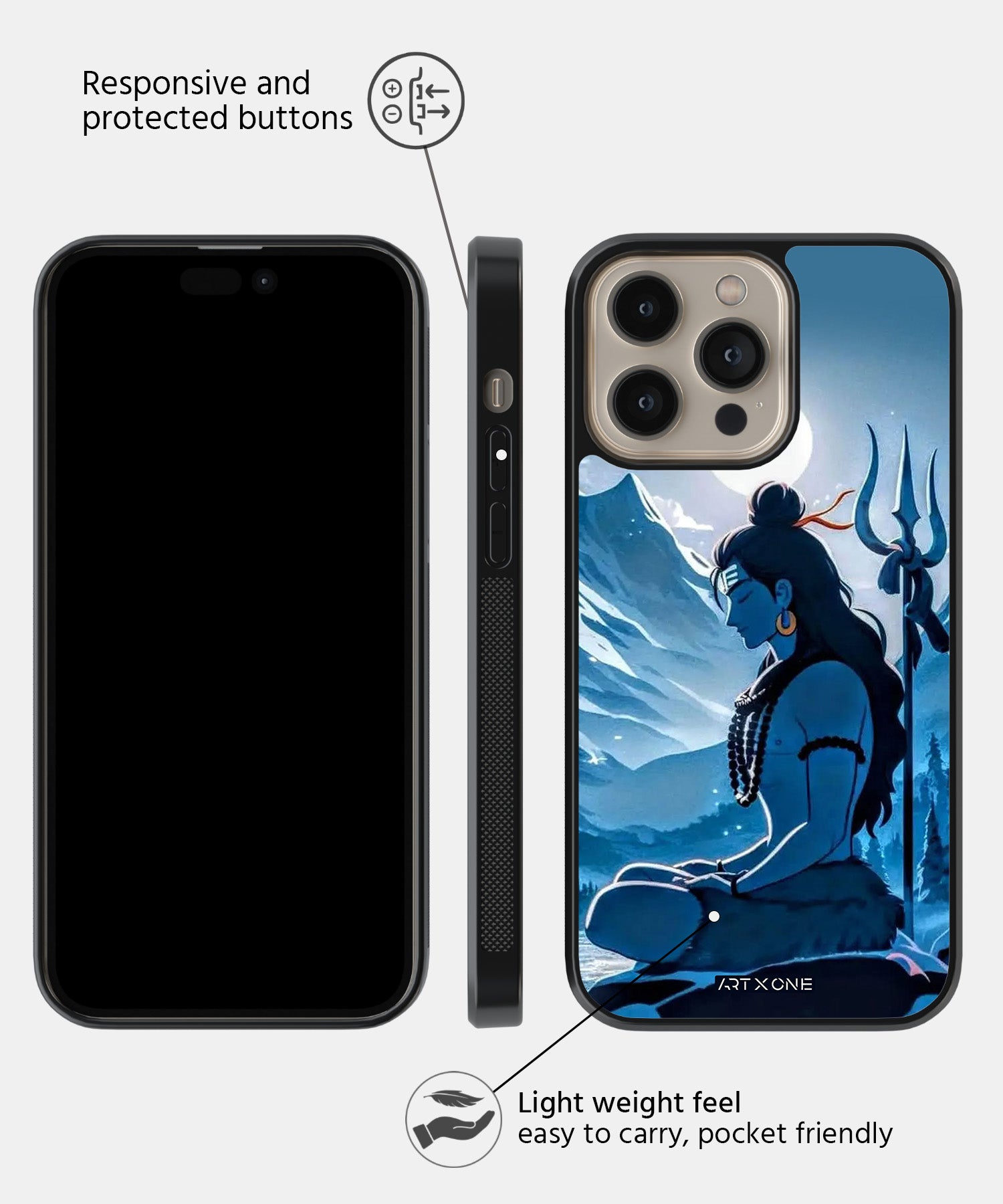 Hindu Gods (Mahadev Shiv) Mobile Back Cover