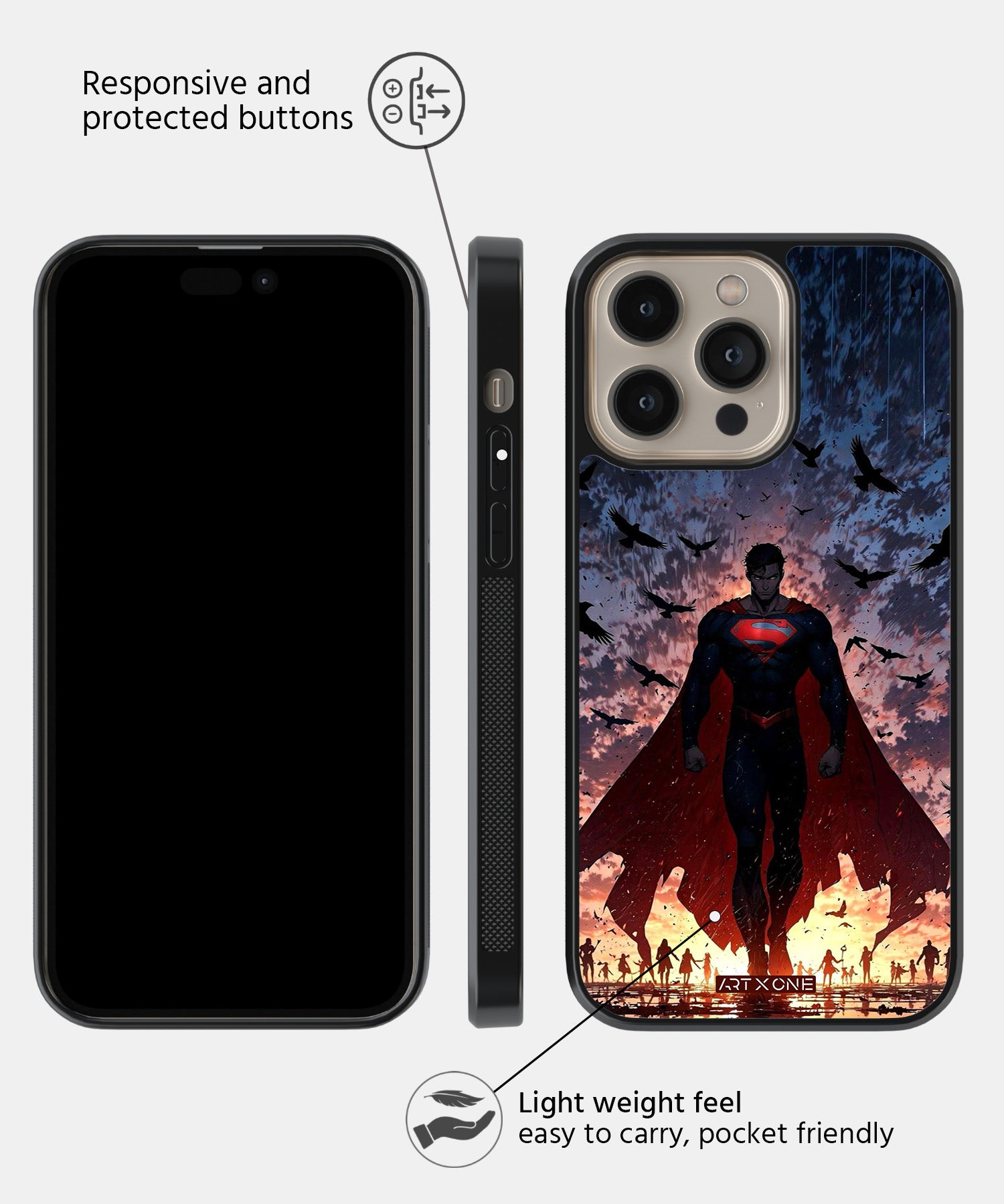 DC (Man of Steel) Mobile Back Cover