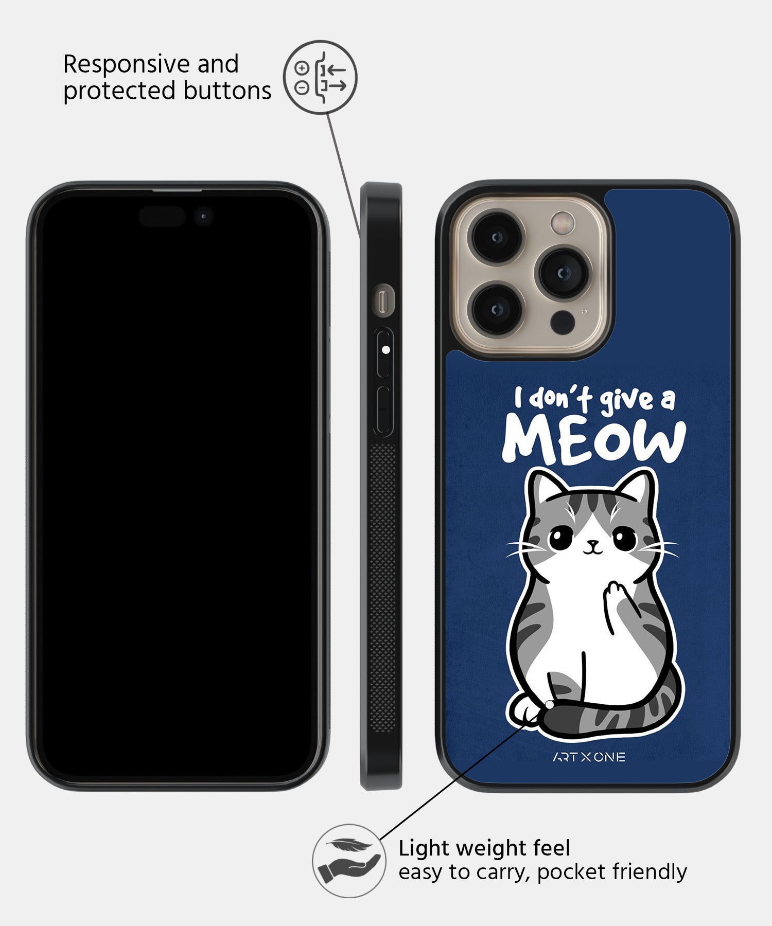 Don't give a Meow Mobile Back Cover