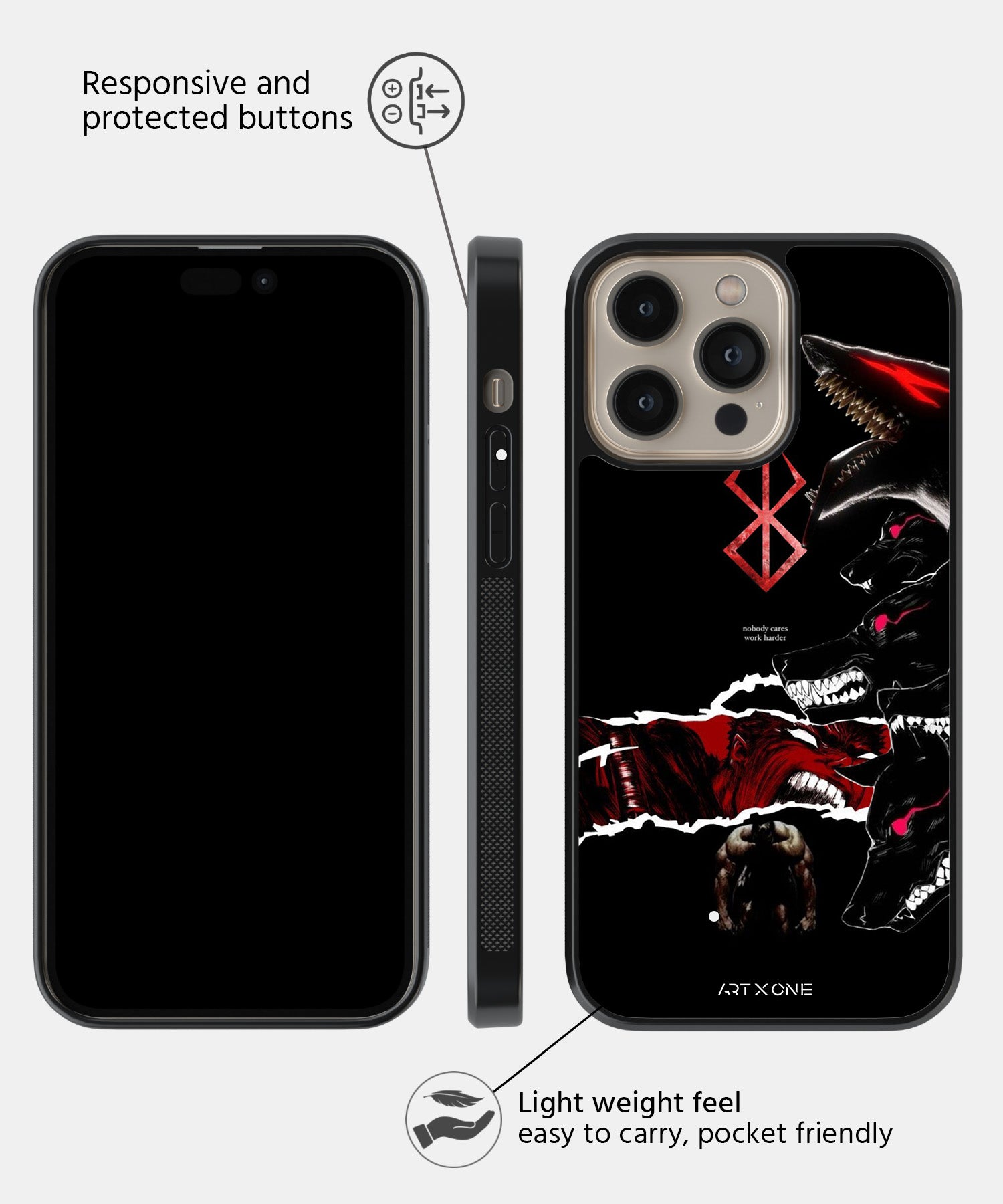 Berserk  (Berserk Work Harder) Mobile Back Cover