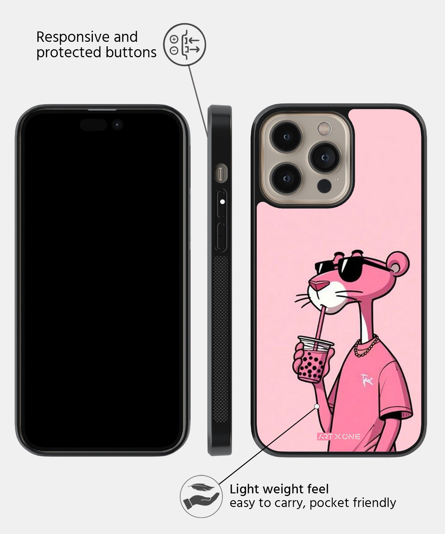 Cartoon (Pink Panther) Mobile Back Cover