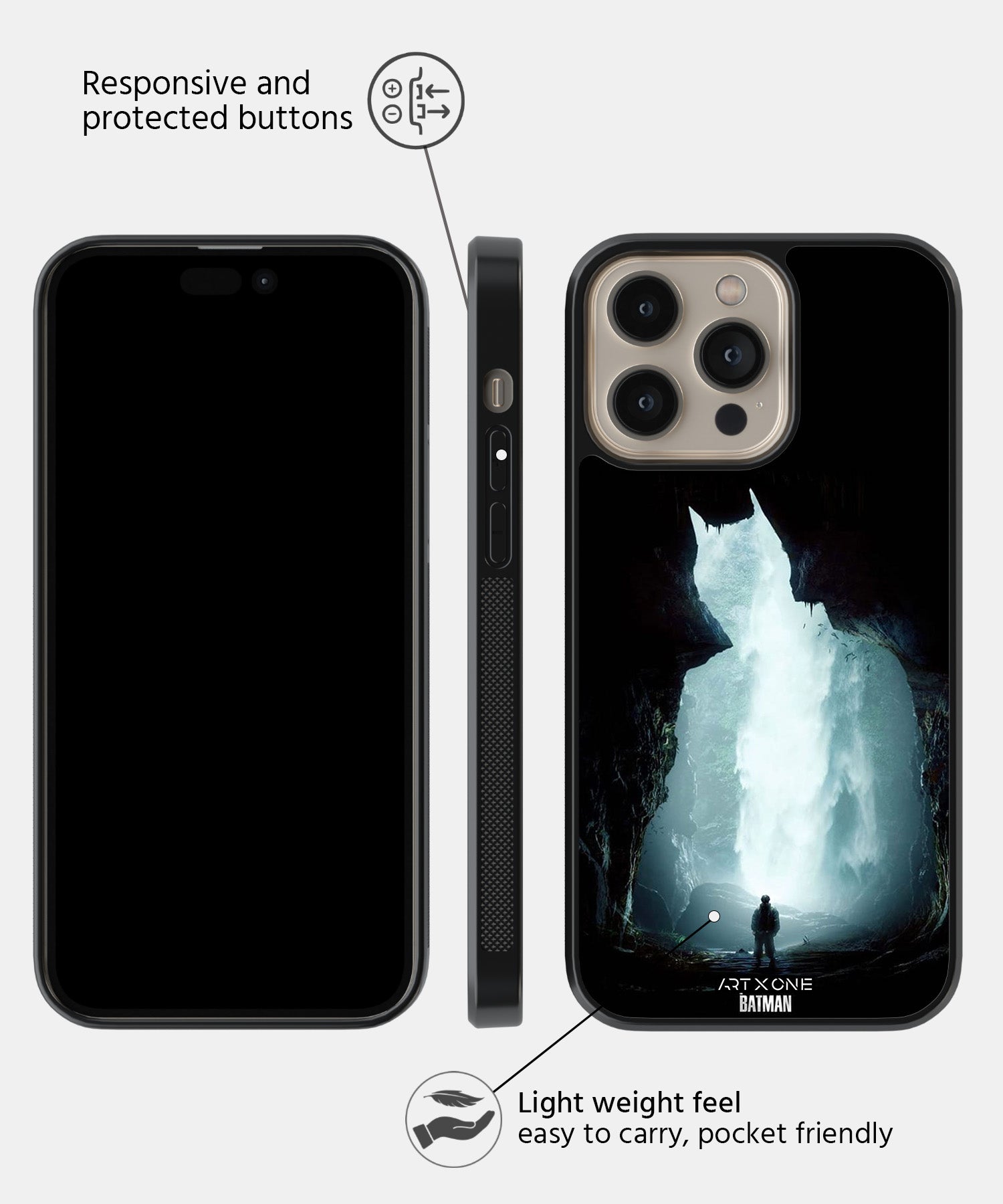 DC (Batcave) Mobile Back Cover