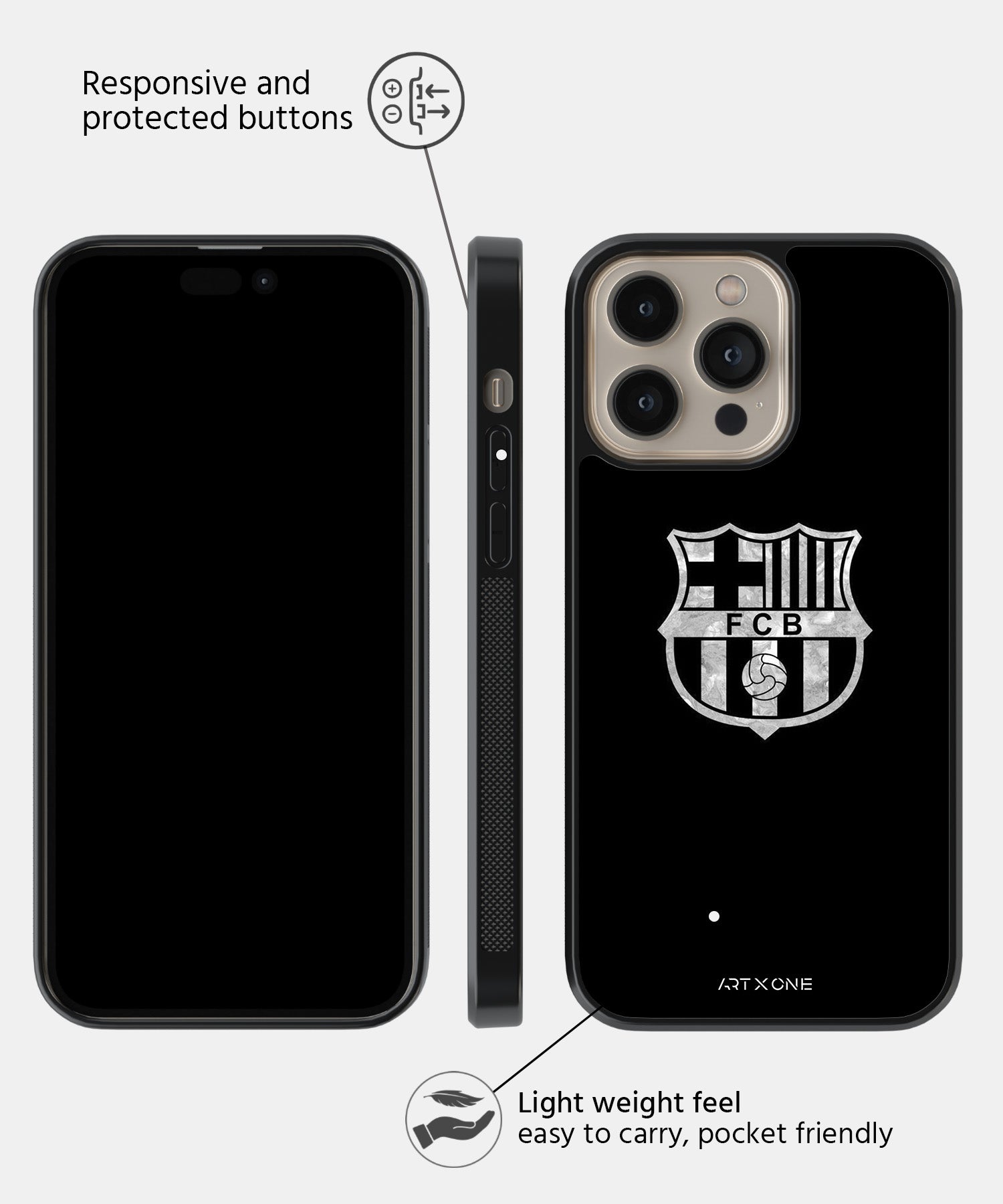 Football (FC Barcelona) Mobile Back Cover