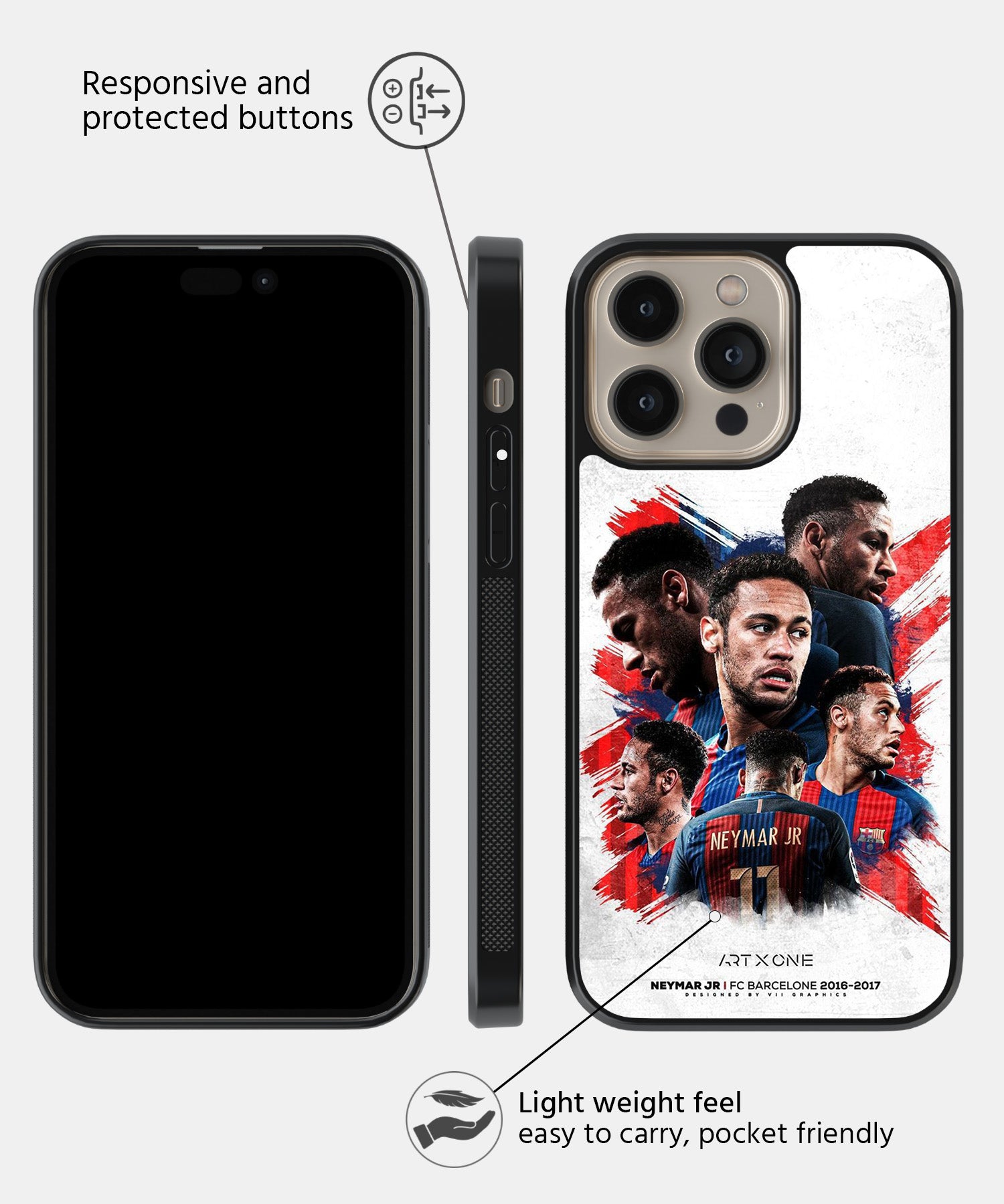 Football (Neymar) Mobile Back Cover