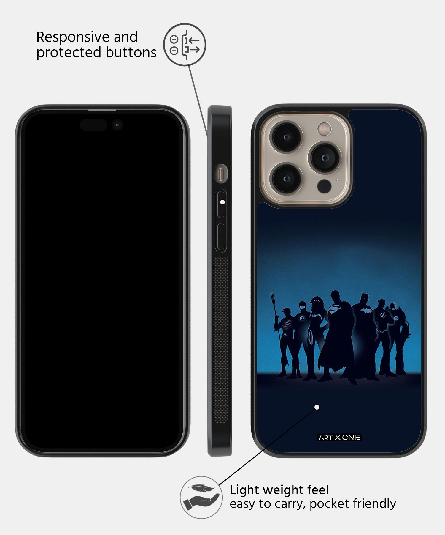 DC (Justice League) Mobile Back Cover