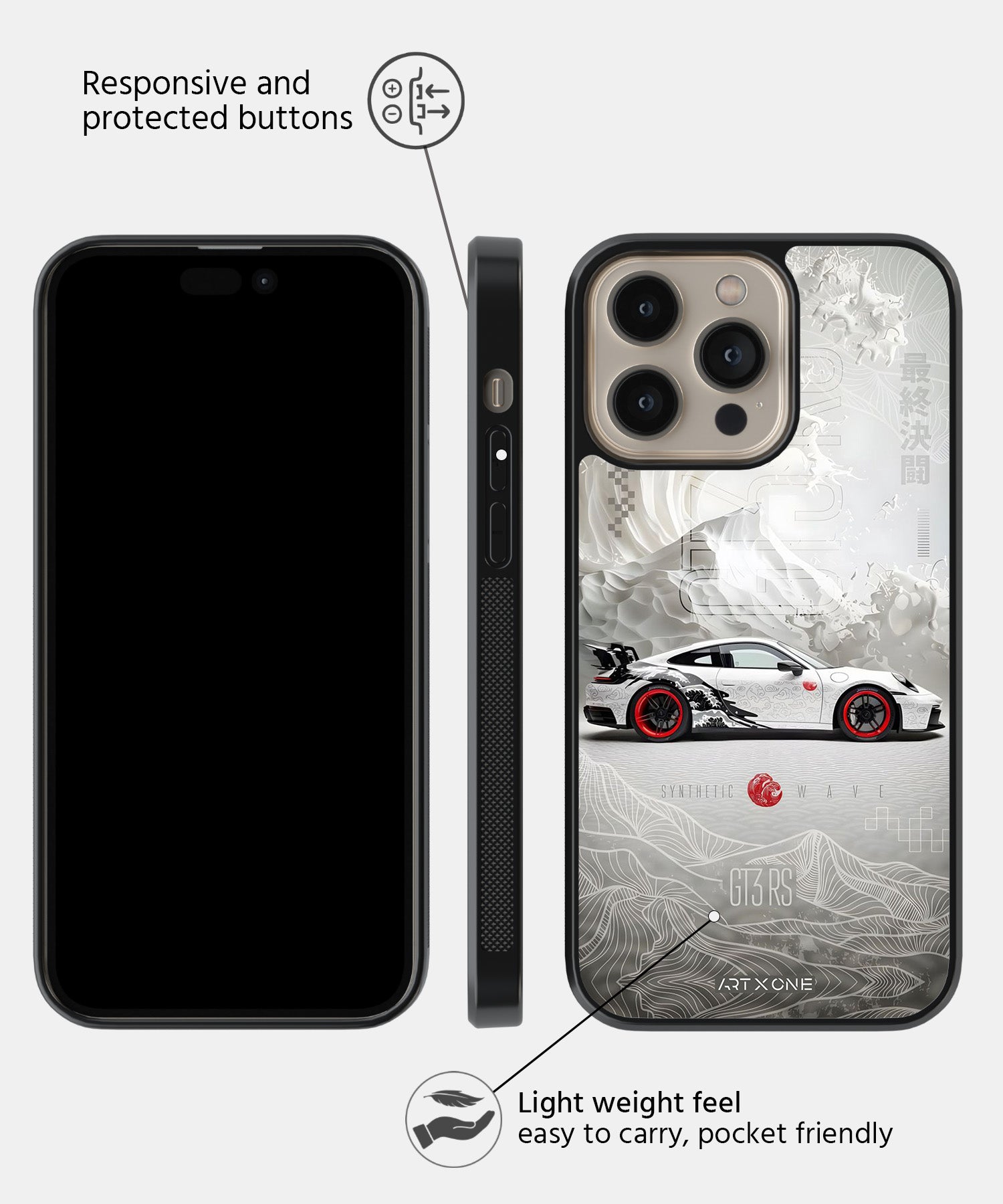 Sports Car (GT3 RS Classics) Mobile Back Cover