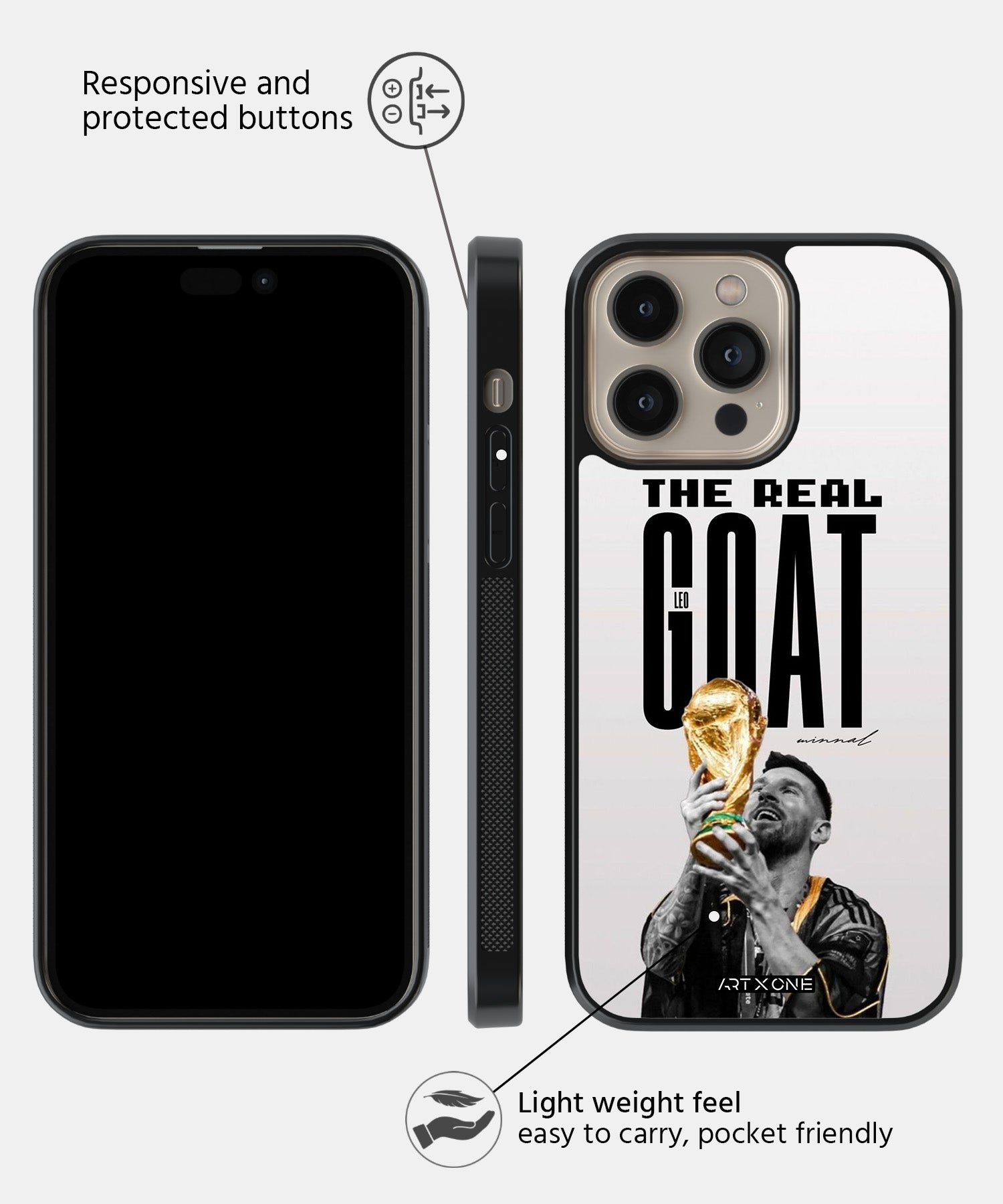 Football (Leo The Real Goat) Mobile Back Cover