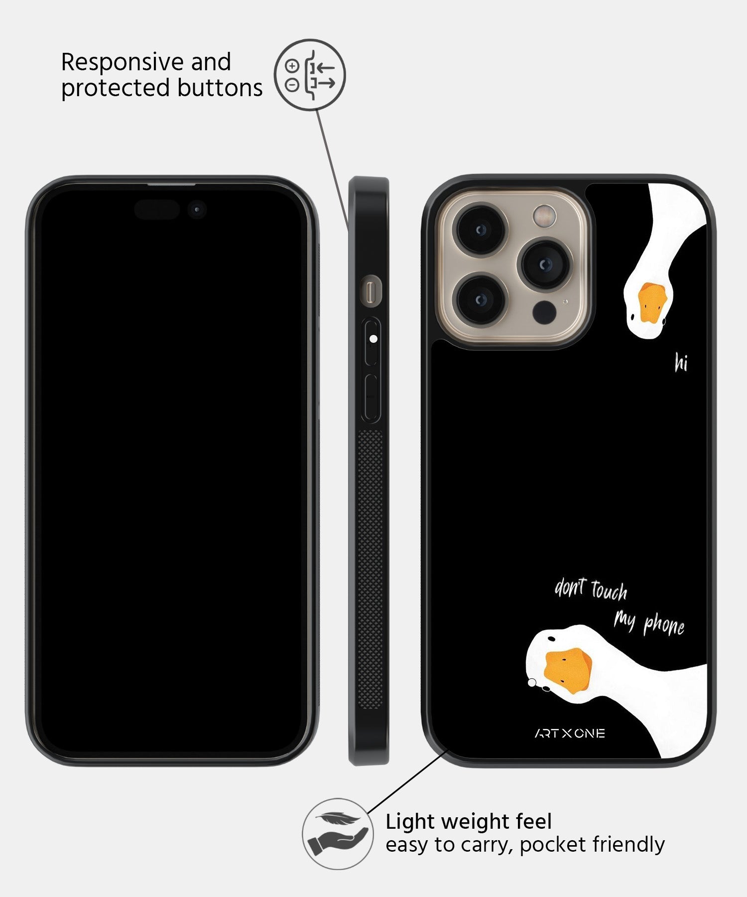 Don't Touch My Phone! Mobile Back Cover