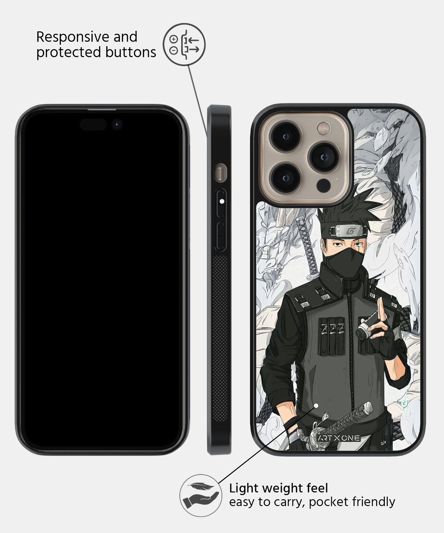 Kakashi Dragon Style Mobile Back Cover