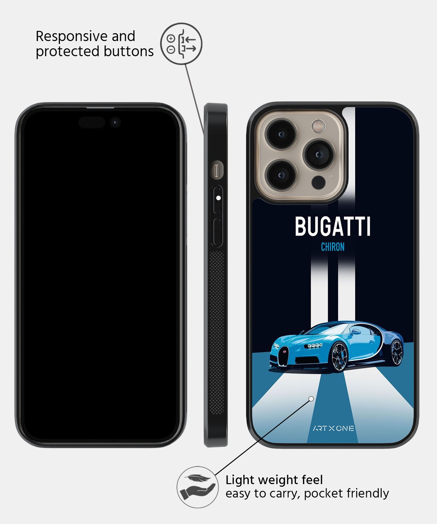 Sports Car  (Bugatti Chiron) Mobile Back Cover