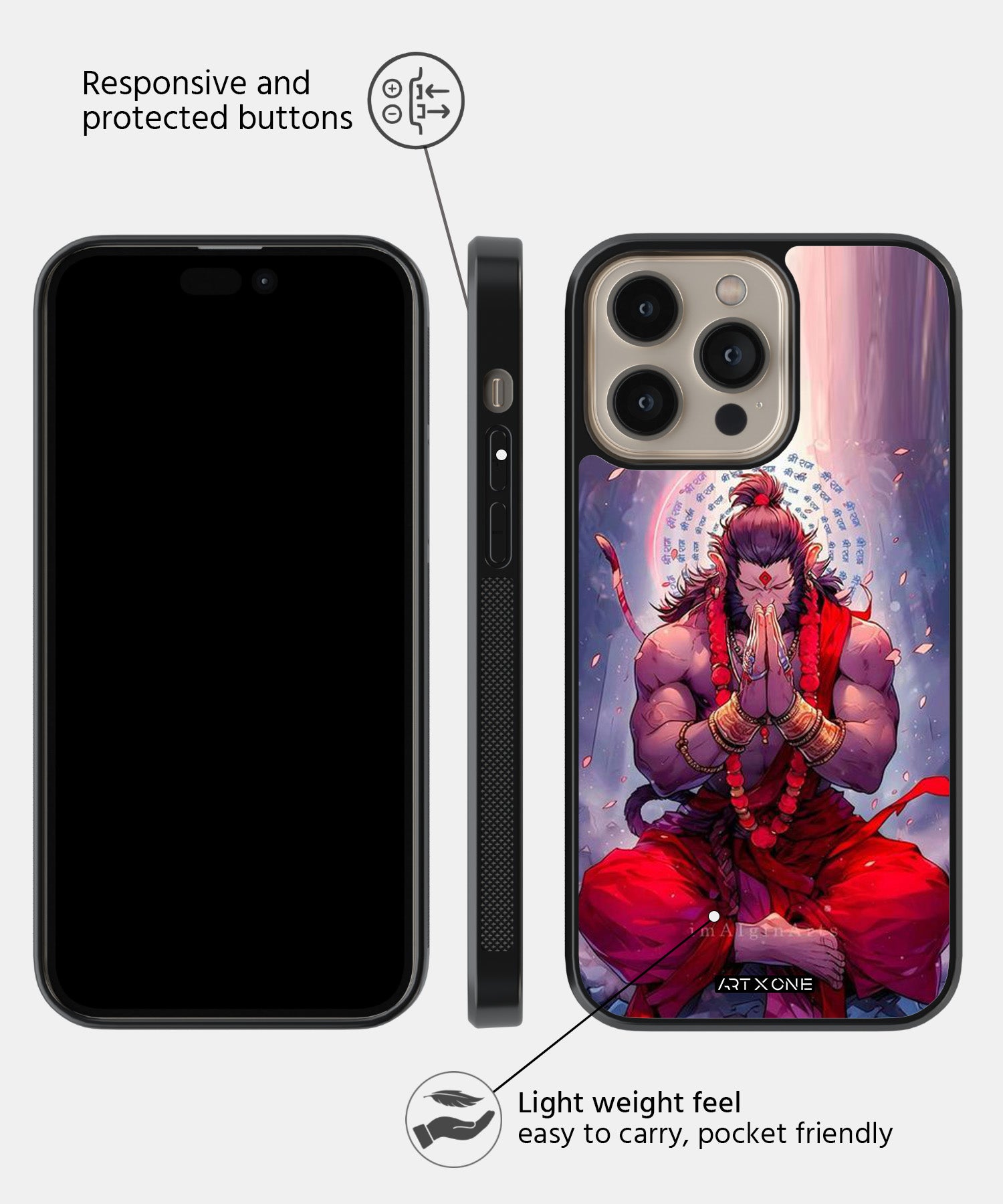 Hindu Gods (Hanuman) Mobile Back Cover