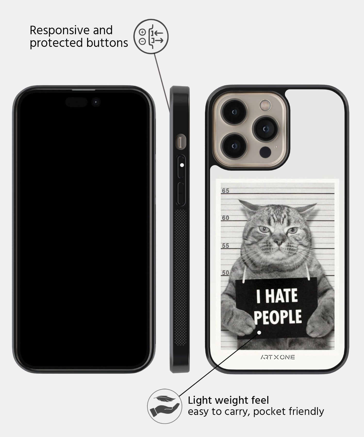 Hating Hoomans! Mobile Back Cover