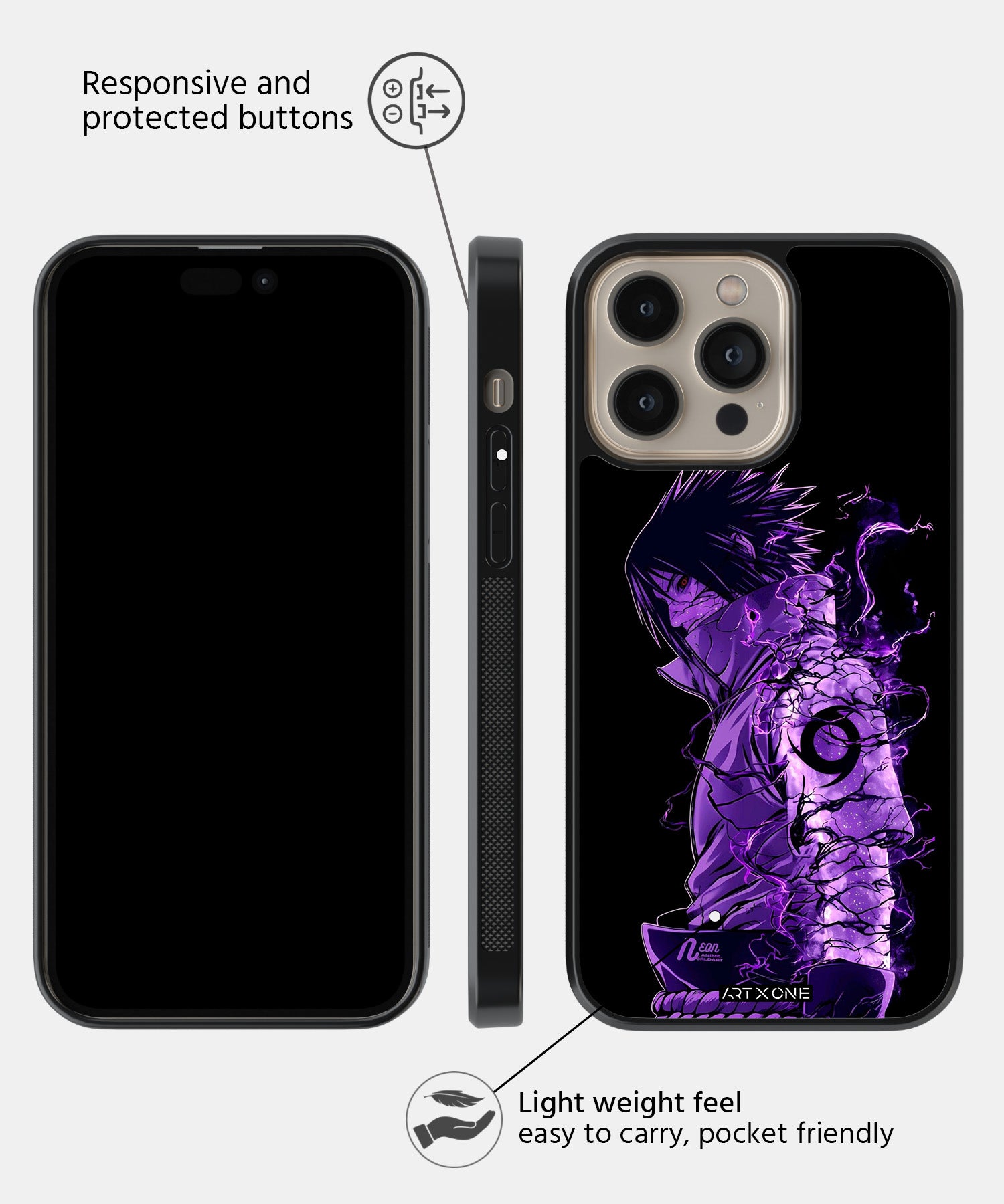 Sasuke Minimal Mobile Back Cover