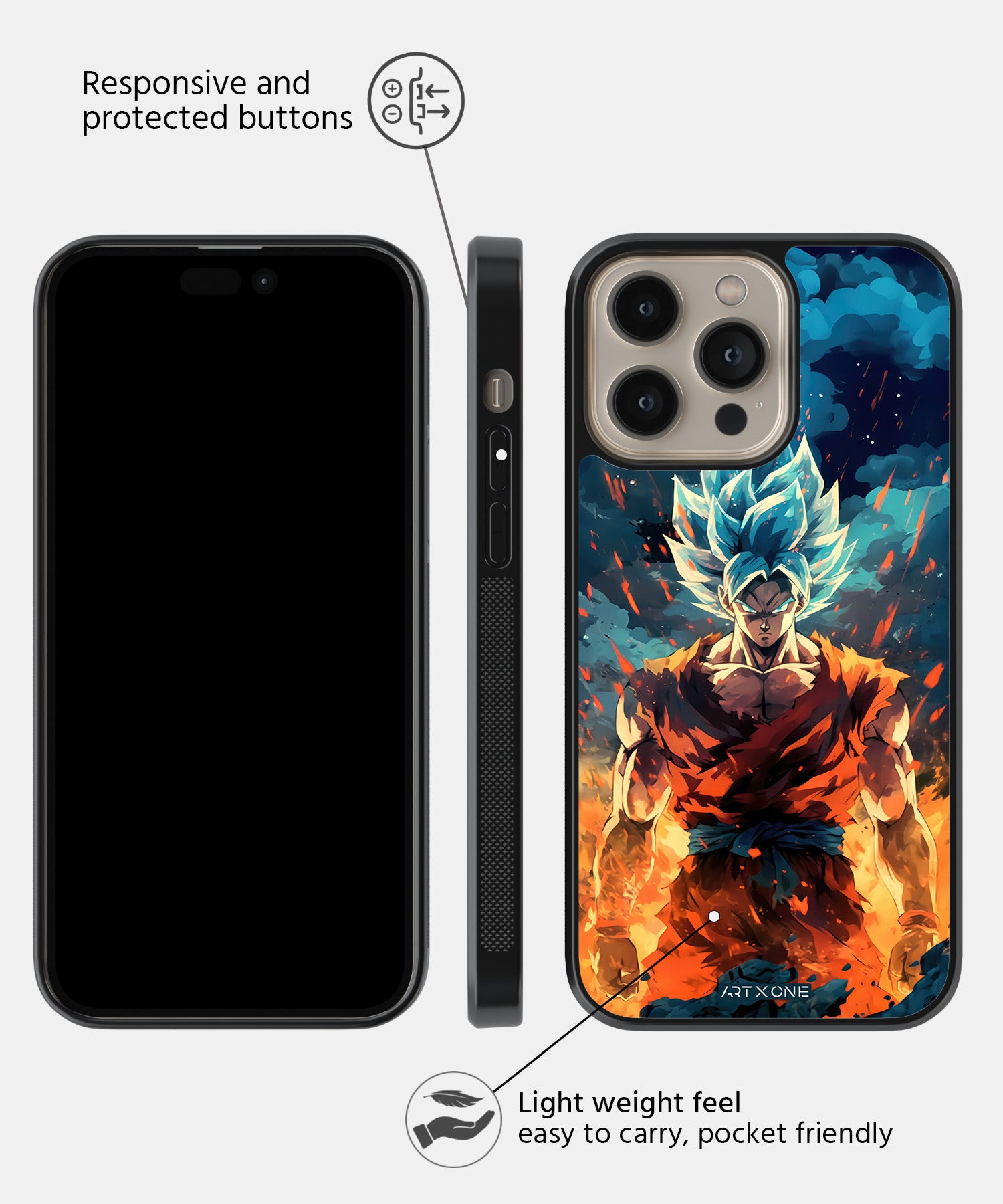 Goku Dynamic Mobile Back Cover