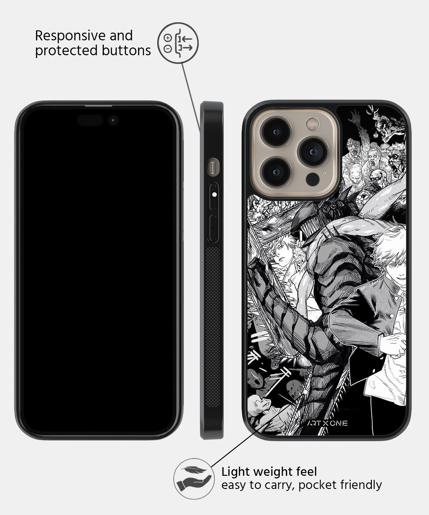 Chainsaw Man Manga Mobile Back Cover