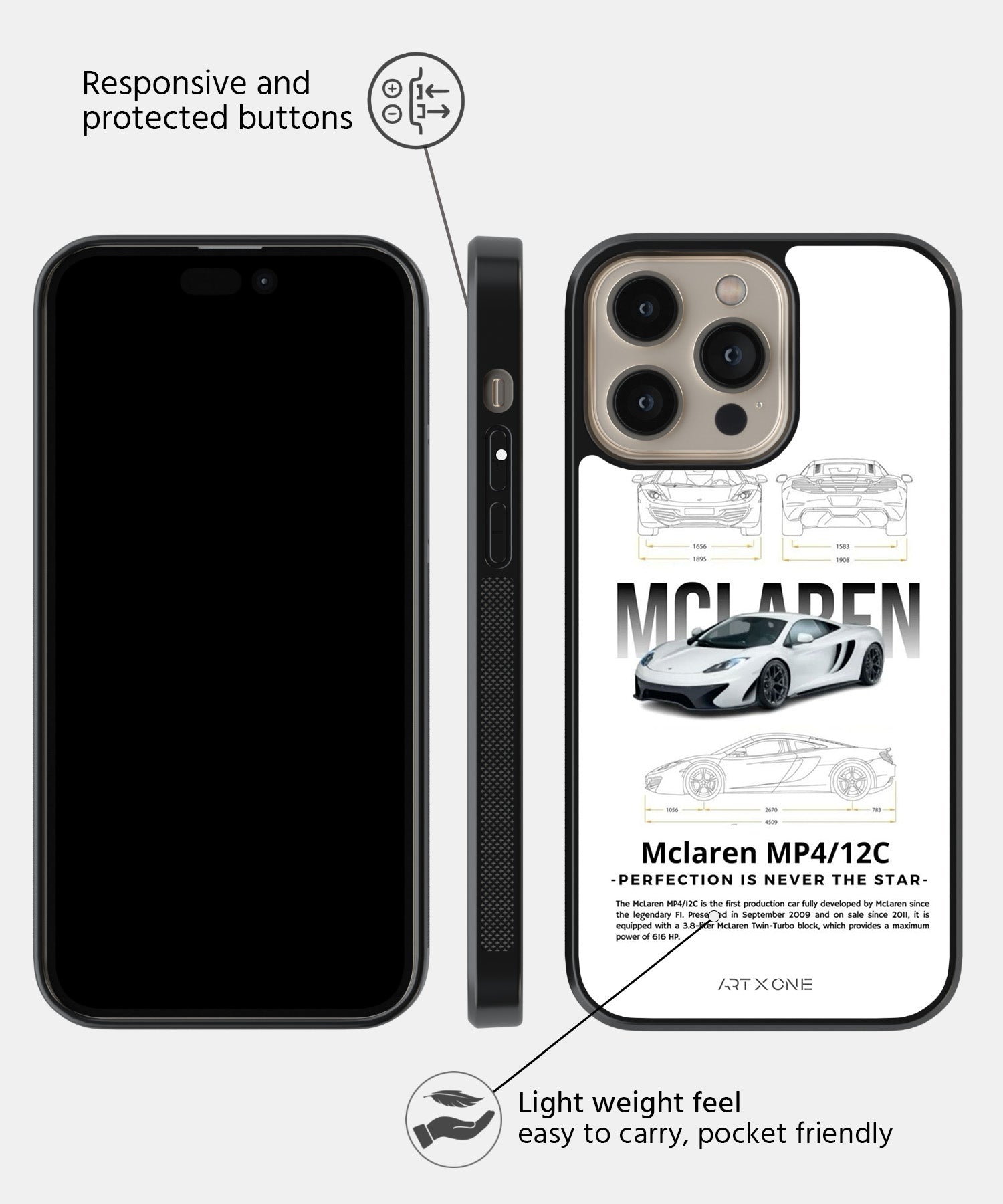 Sports Car  (Mclaren MP4) Mobile Back Cover