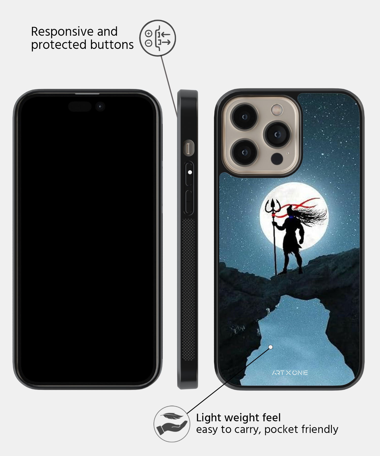 Hindu Gods (Shivji) Mobile Back Cover