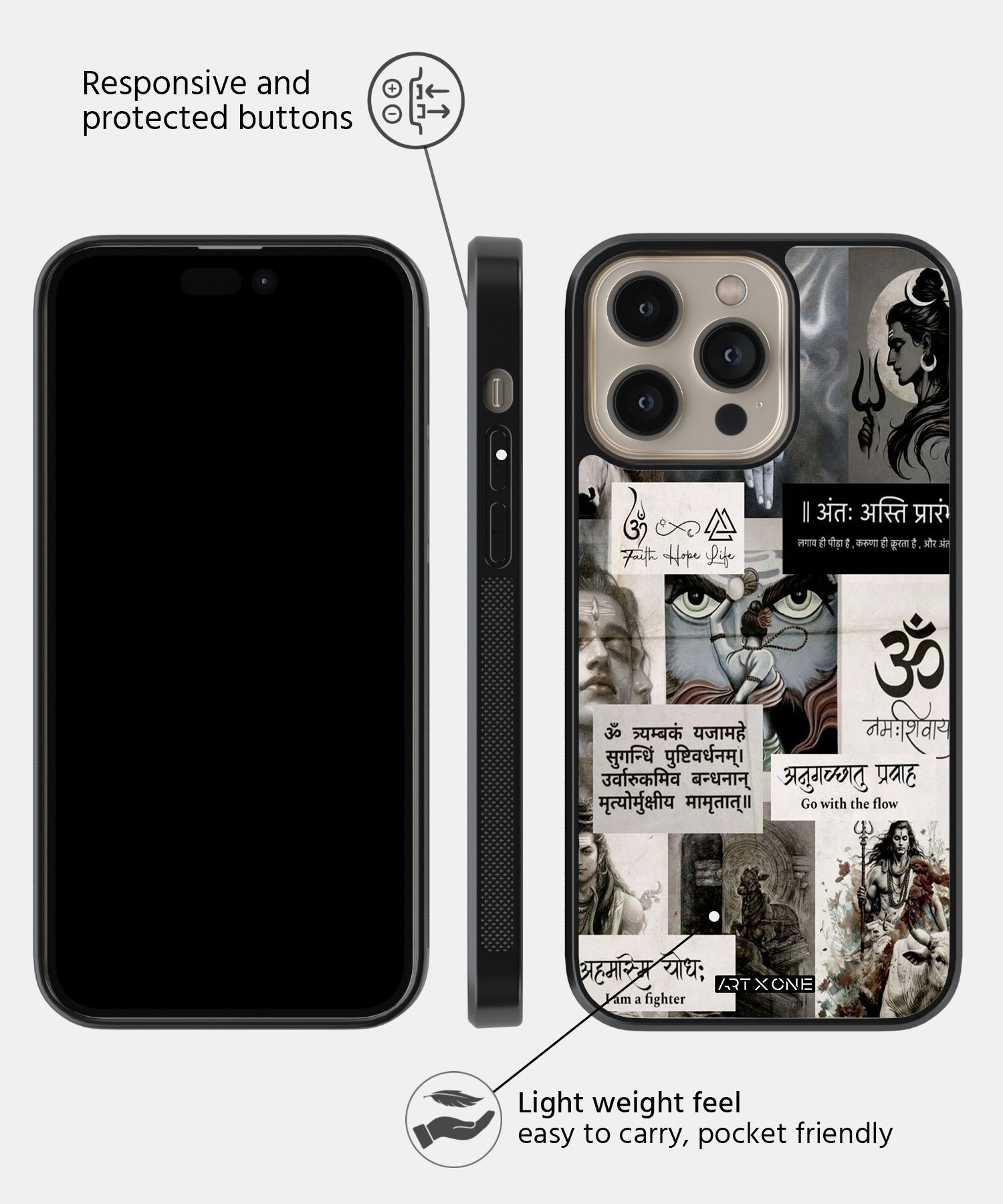 Hindu Gods (OM) Mobile Back Cover