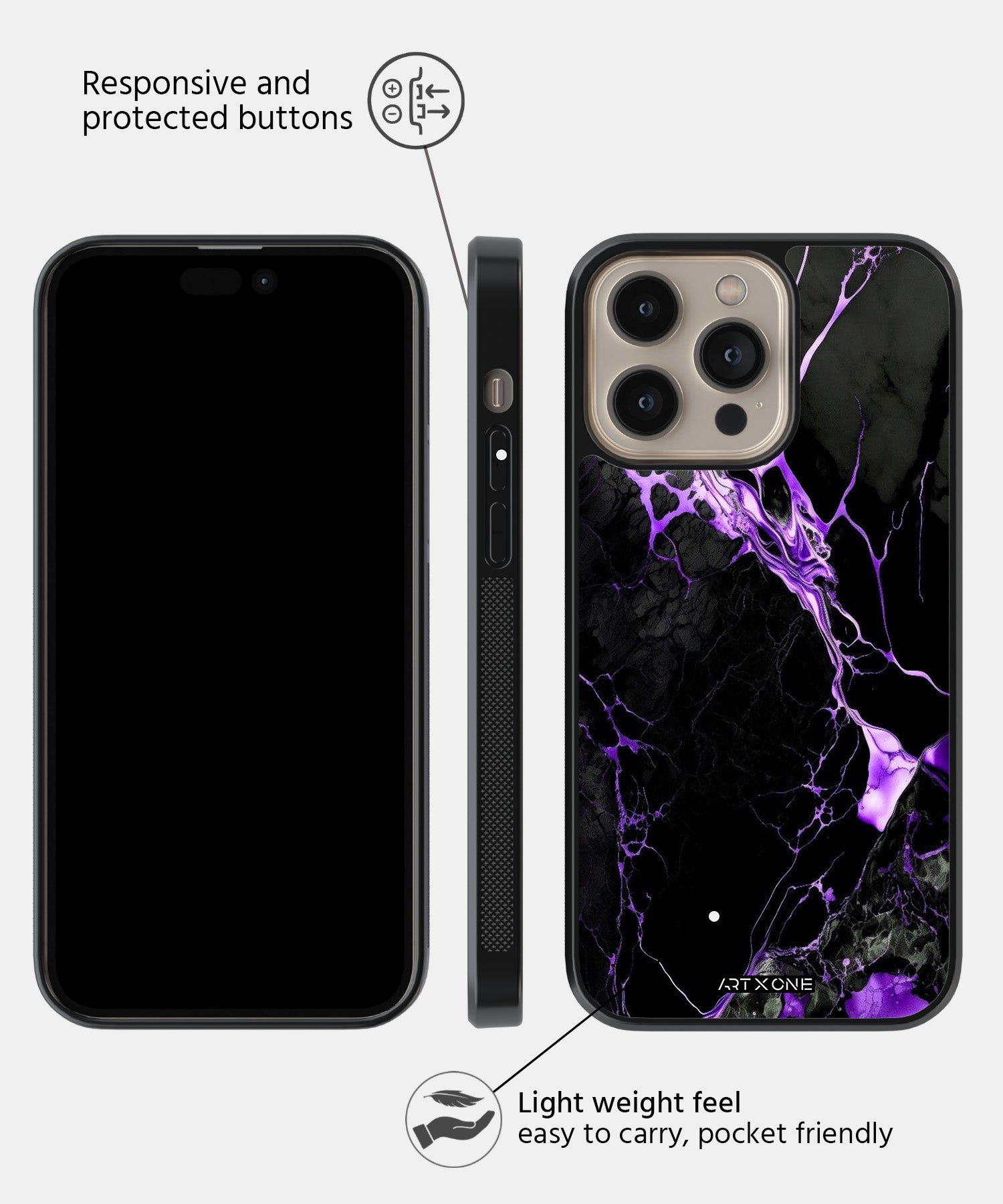 Voilet Marbel Mobile Back Cover