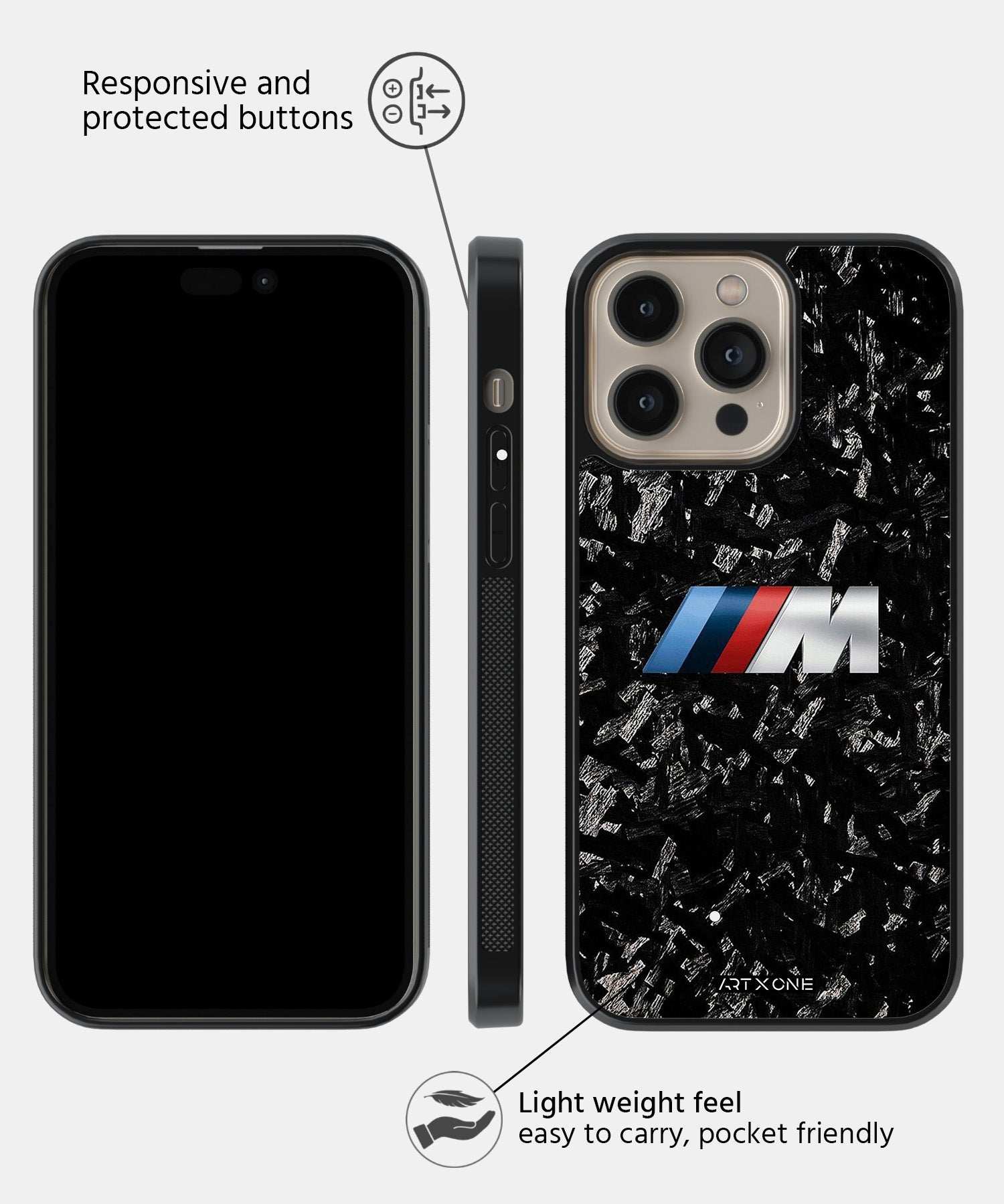 BMW M Sports Phone Case  Three Mobile Back Cover
