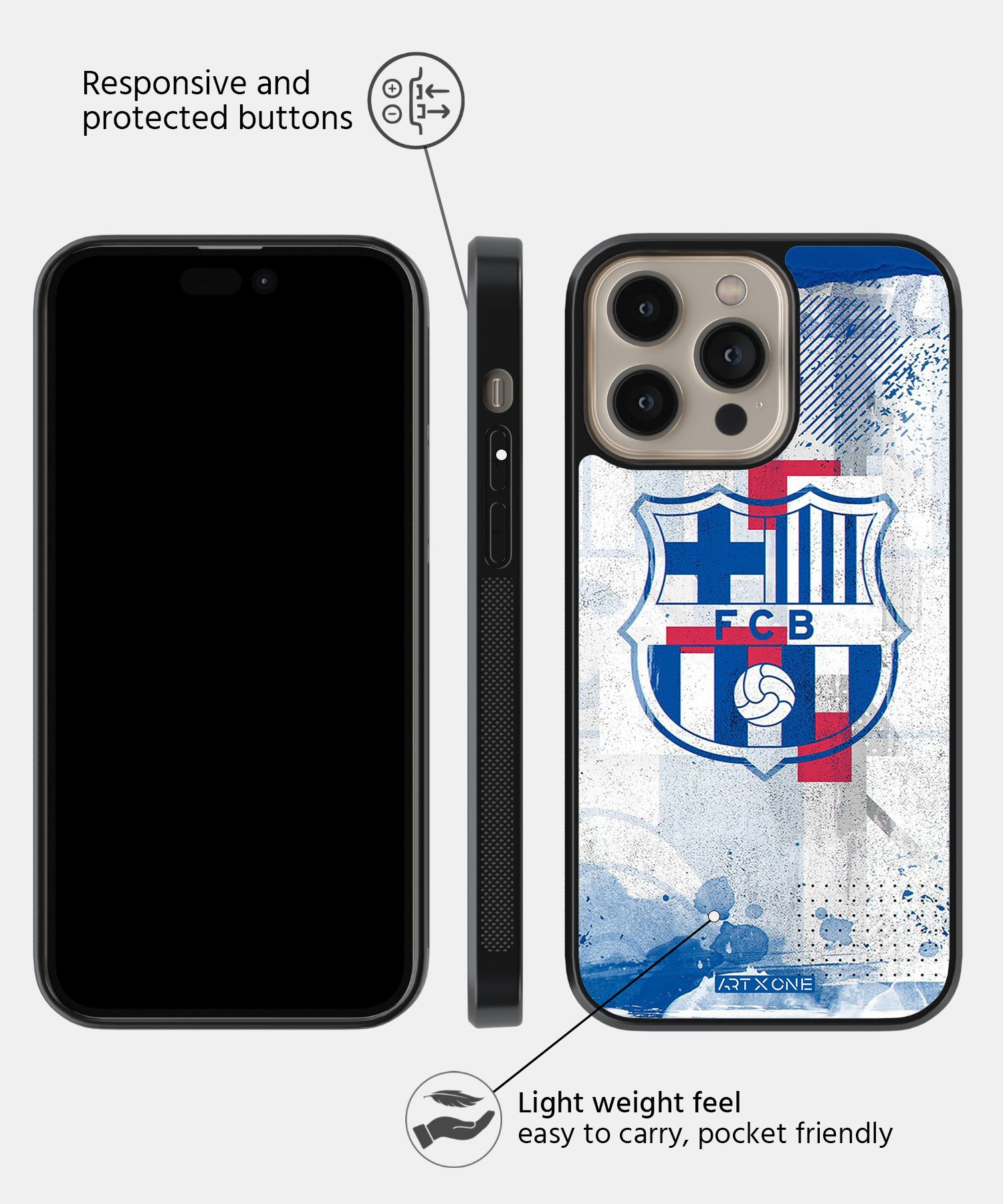 Football (FCB) Mobile Back Cover