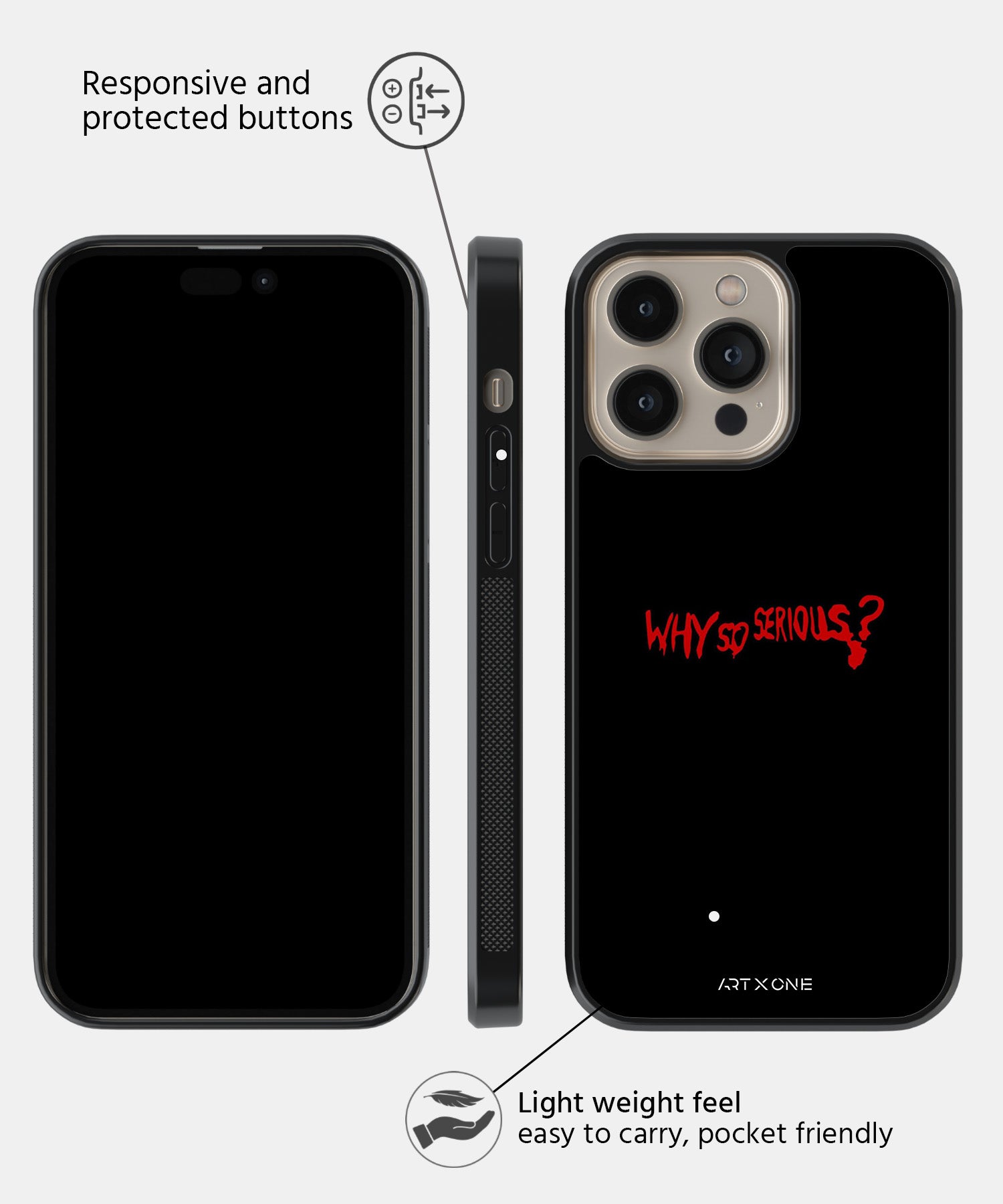 DC (Why so Serious) Mobile Back Cover