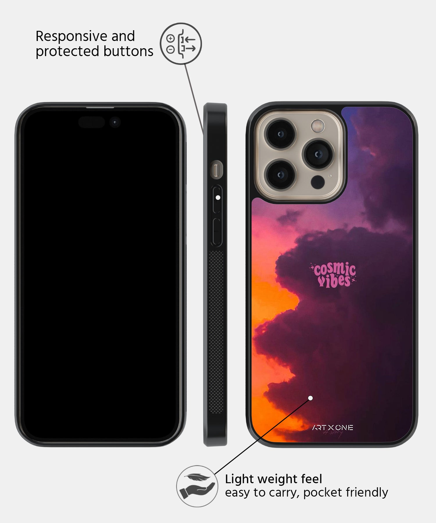 Cosmic Vibes Mobile Back Cover