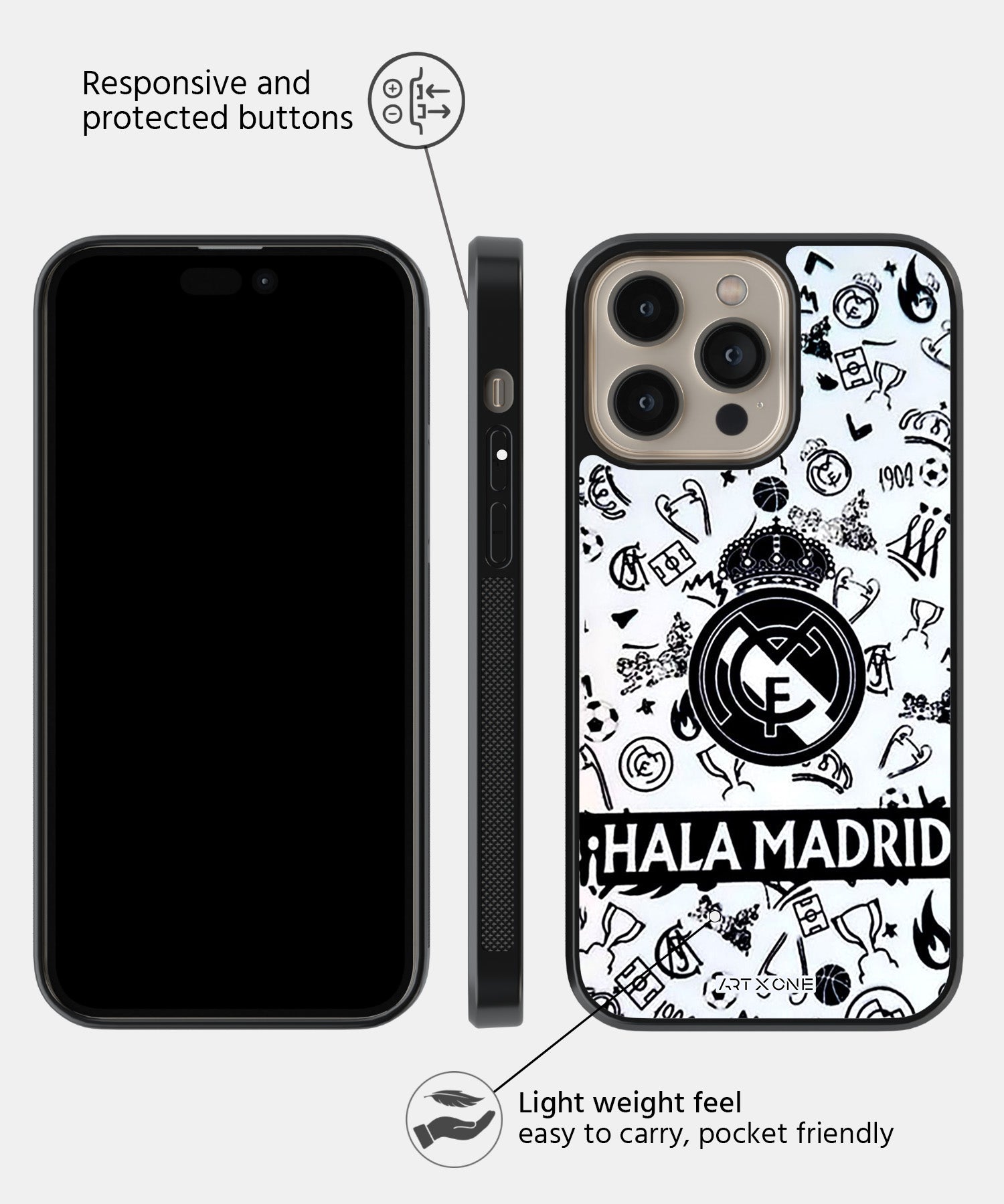 Football (Hala Madrid) Mobile Back Cover