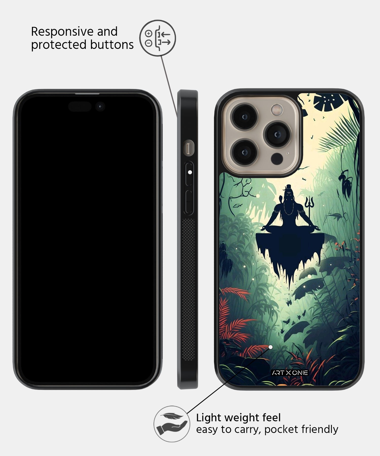 Hindu Gods (Bam Bhole) Mobile Back Cover