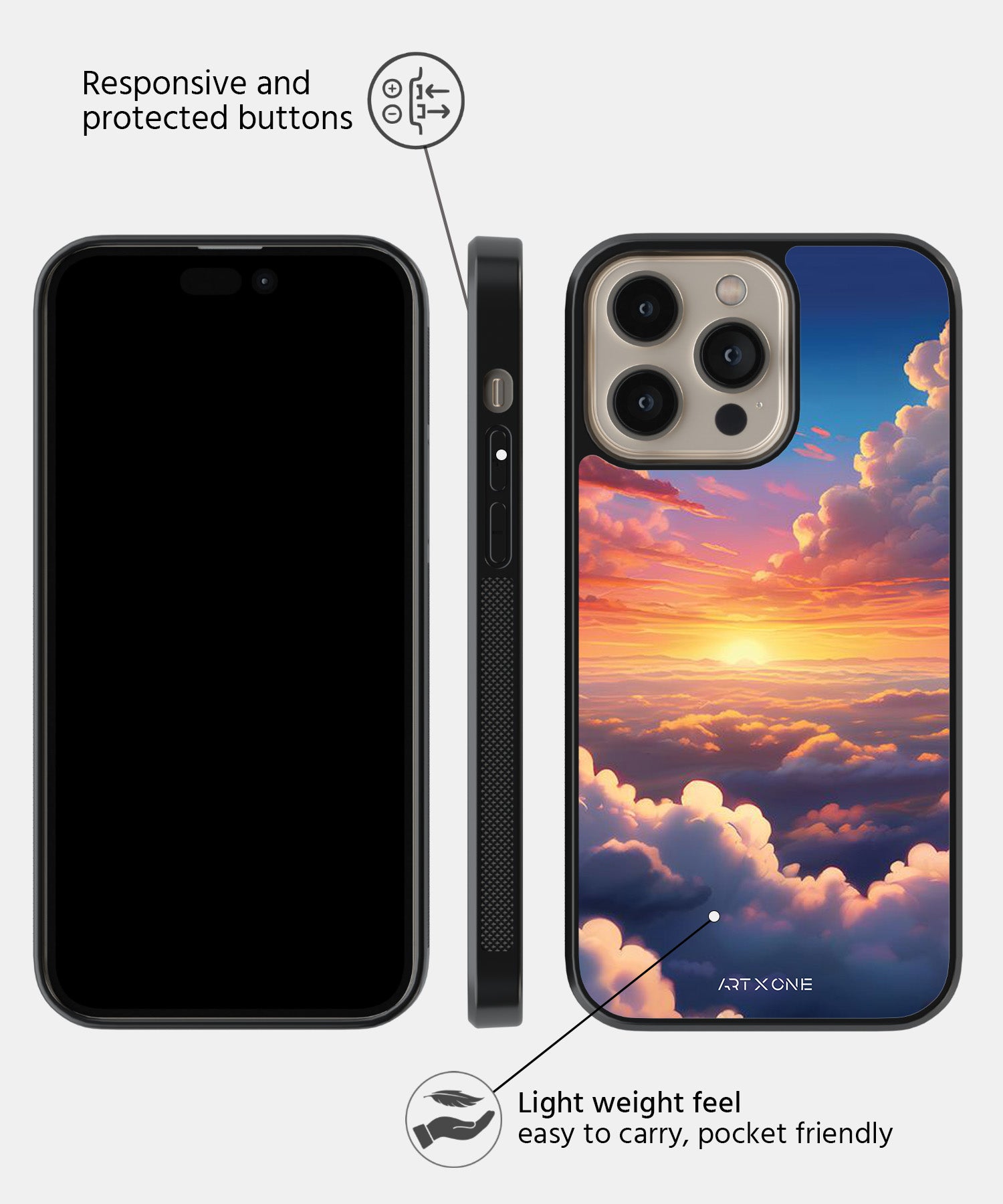 Animated Sky Mobile Back Cover