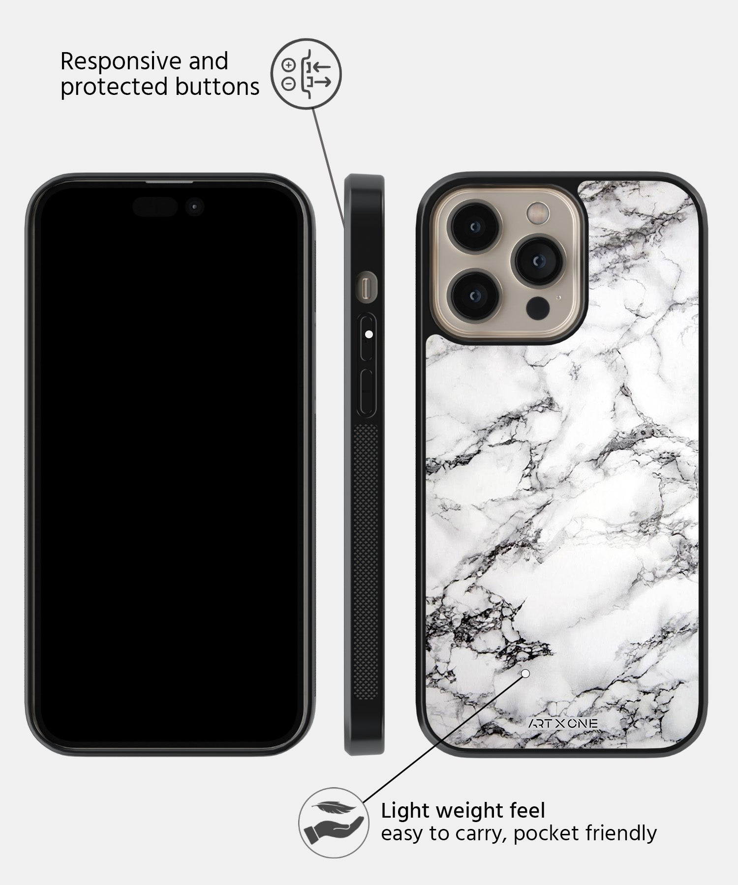 Arabescato Corchia Marble Mobile Back Cover