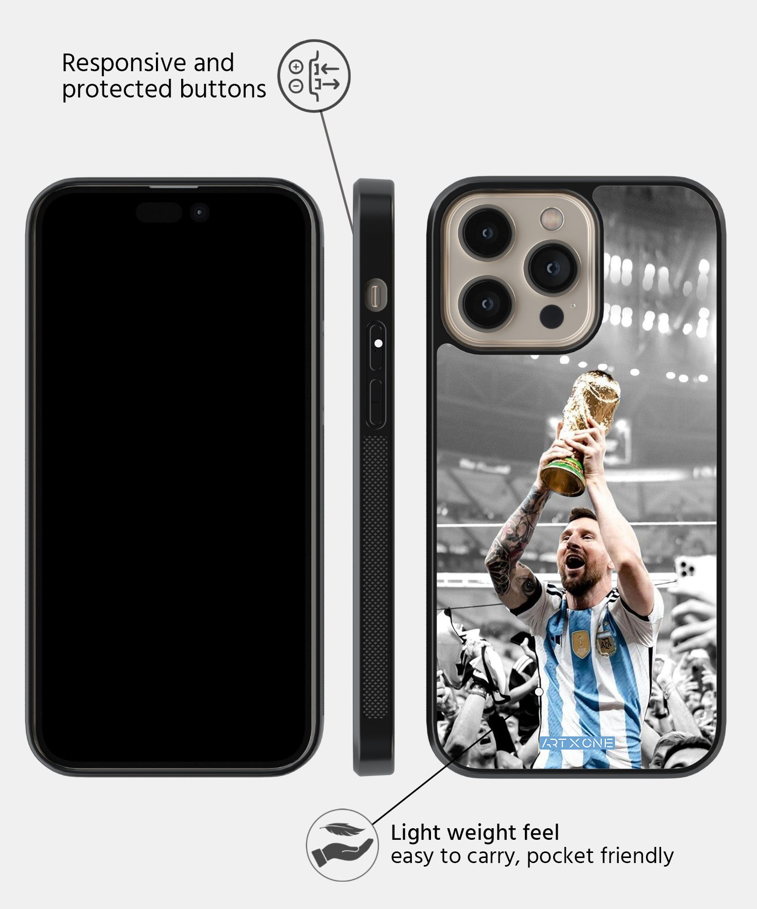 Football (Magical Messi) Mobile Back Cover